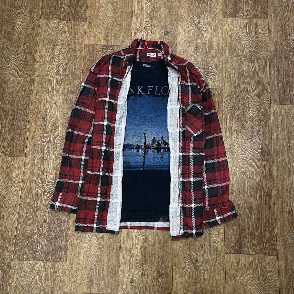 Vintage Vintage 90s Burgundy Plaid Shirt Oversized Grunge Worn M Size US M / EU 48-50 / 2 - 2 Thumbnail