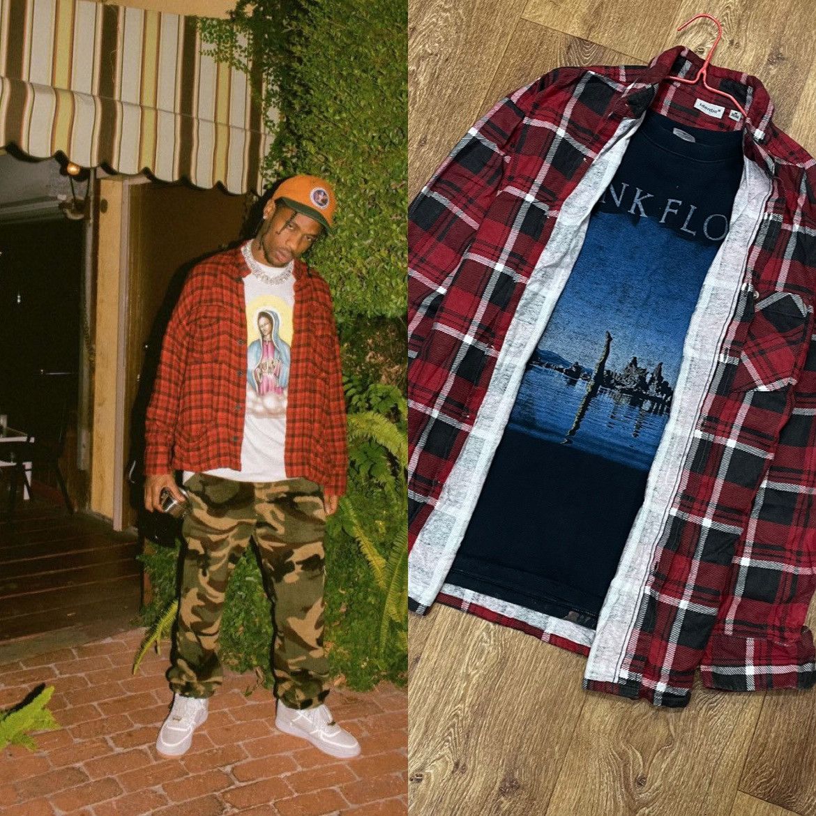Vintage Vintage 90s Burgundy Plaid Shirt Oversized Grunge Worn M Size US M / EU 48-50 / 2 - 1 Thumbnail