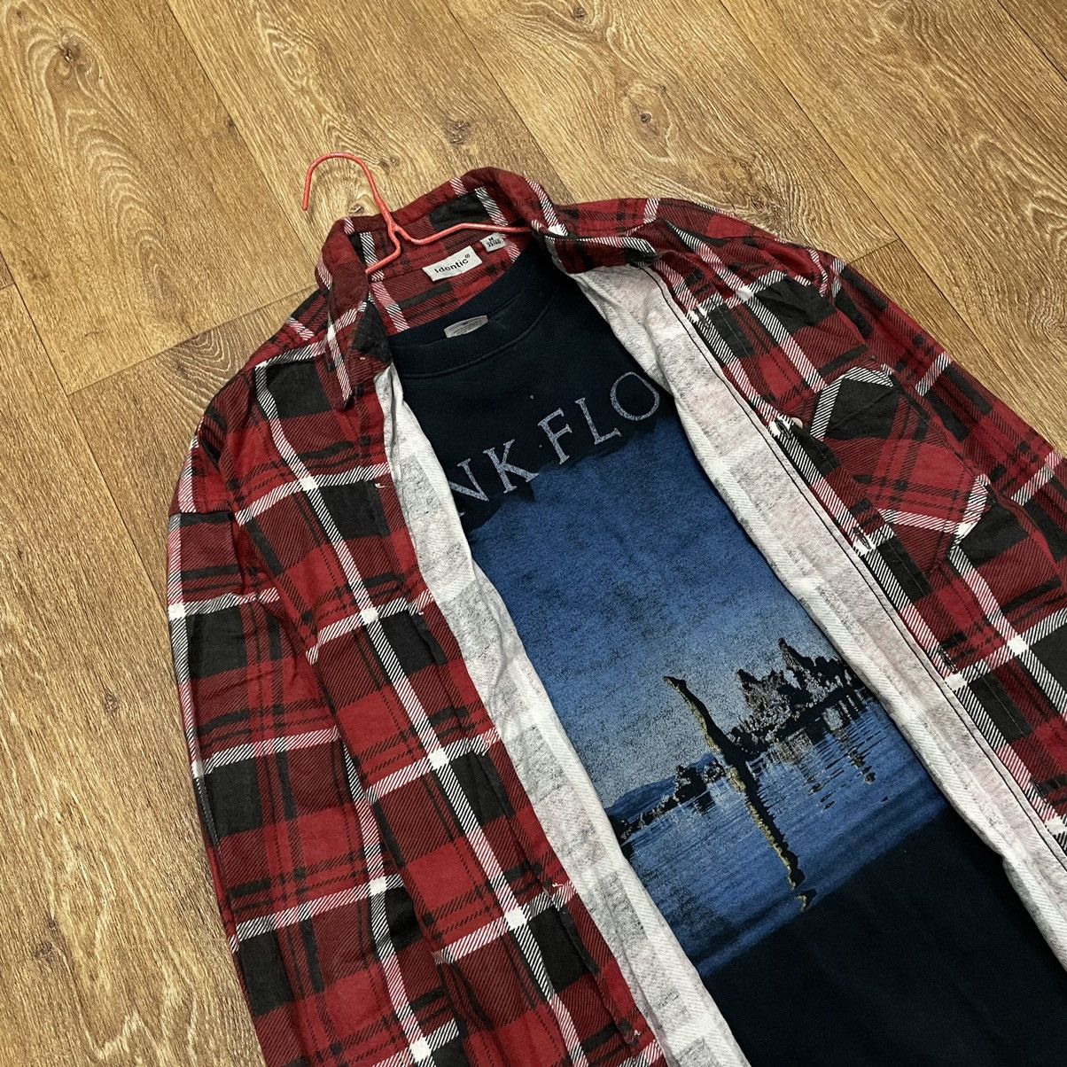 Vintage Vintage 90s Burgundy Plaid Shirt Oversized Grunge Worn M Size US M / EU 48-50 / 2 - 7 Thumbnail