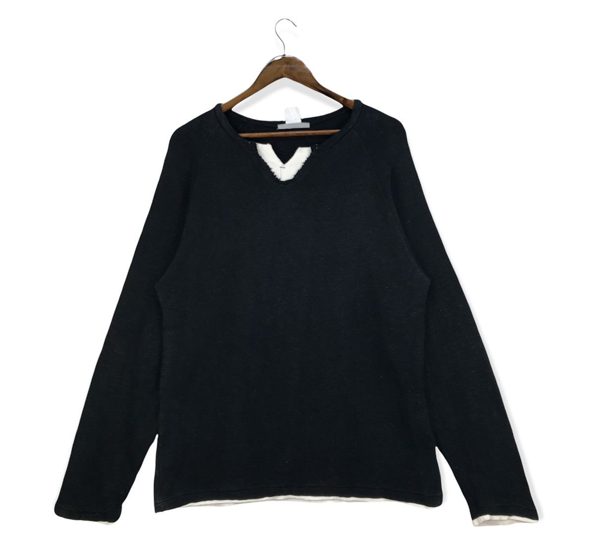 image of American College x Oxford Vintage University Of Oxford Long Sleeve in Black, Men's (Size Large)