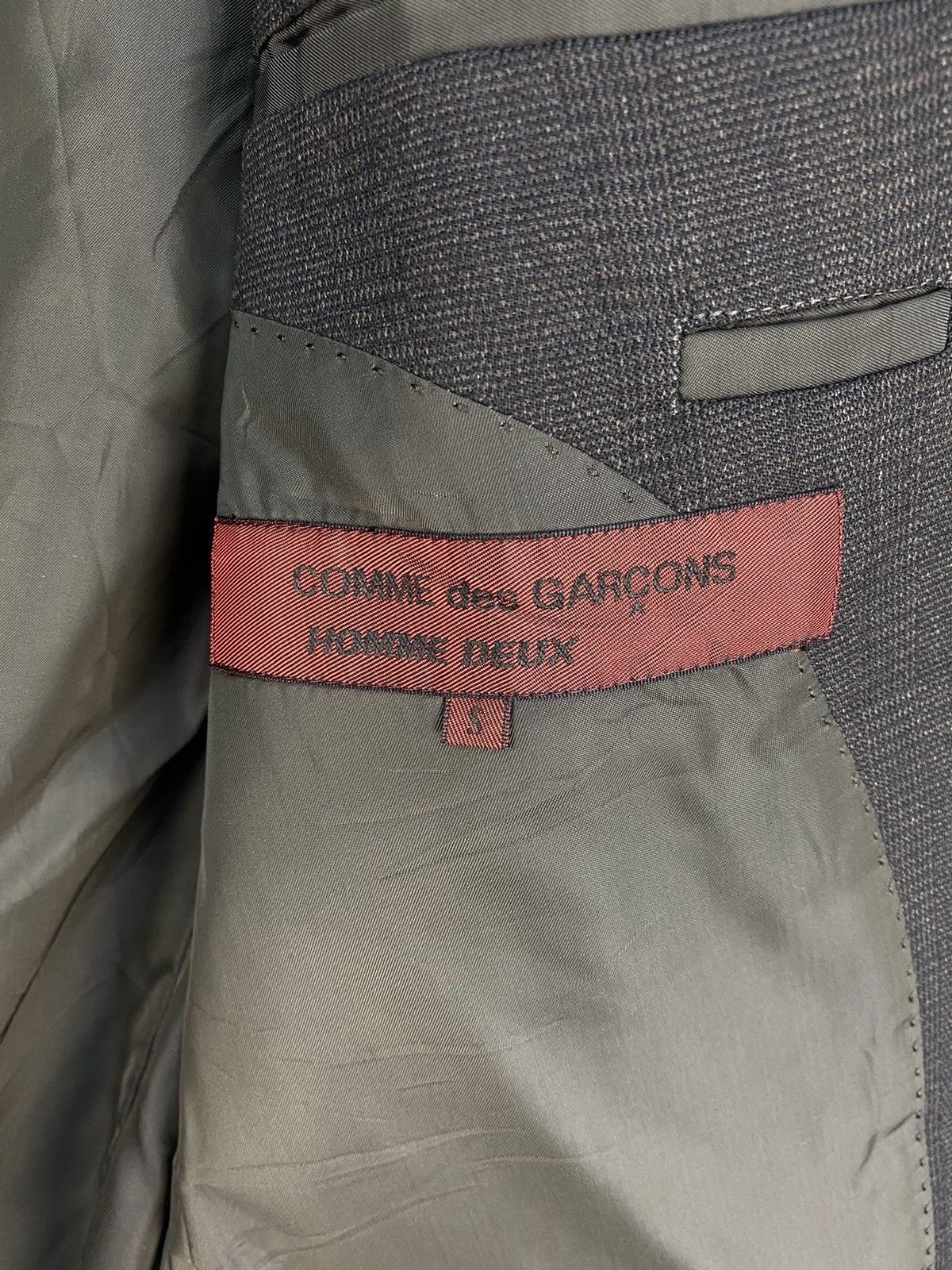 Comme des Garcons Vintage AD1990 Comme des Garçons Homme Deux Jacket/Blazer Size US S / EU 44-46 / 1 - 5 Thumbnail