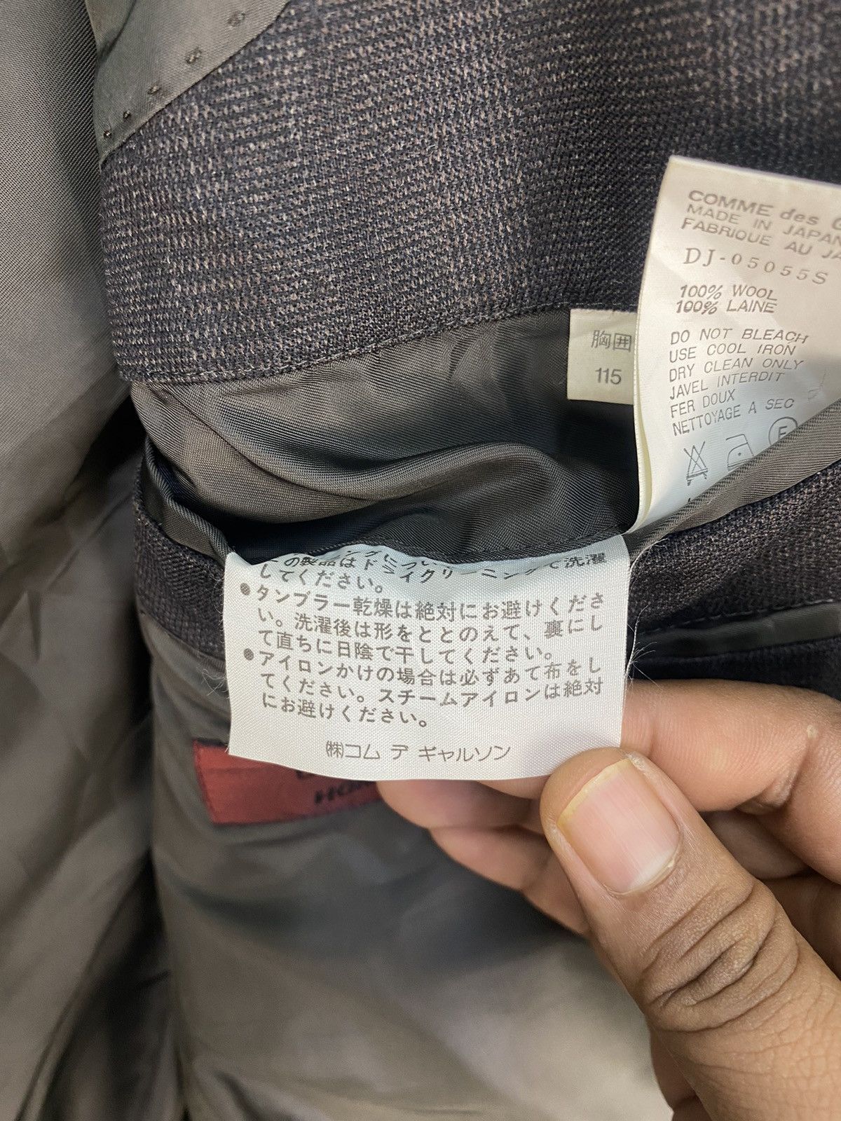 Comme des Garcons Vintage AD1990 Comme des Garçons Homme Deux Jacket/Blazer Size US S / EU 44-46 / 1 - 8 Thumbnail