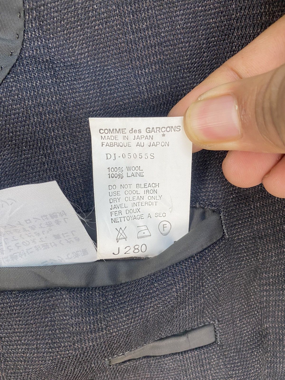Comme des Garcons Vintage AD1990 Comme des Garçons Homme Deux Jacket/Blazer Size US S / EU 44-46 / 1 - 7 Thumbnail