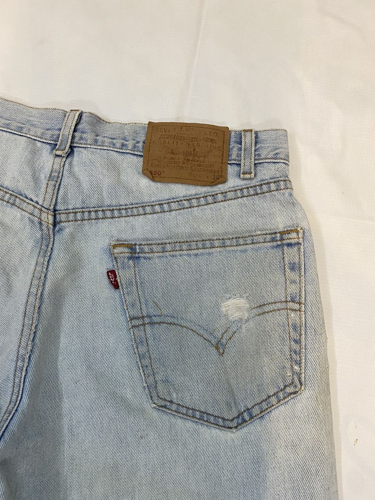 Levi's × Levi's Vintage Clothing Vintage Levis 505 Light Wash Denim Pant Size US 31 - 13 Thumbnail
