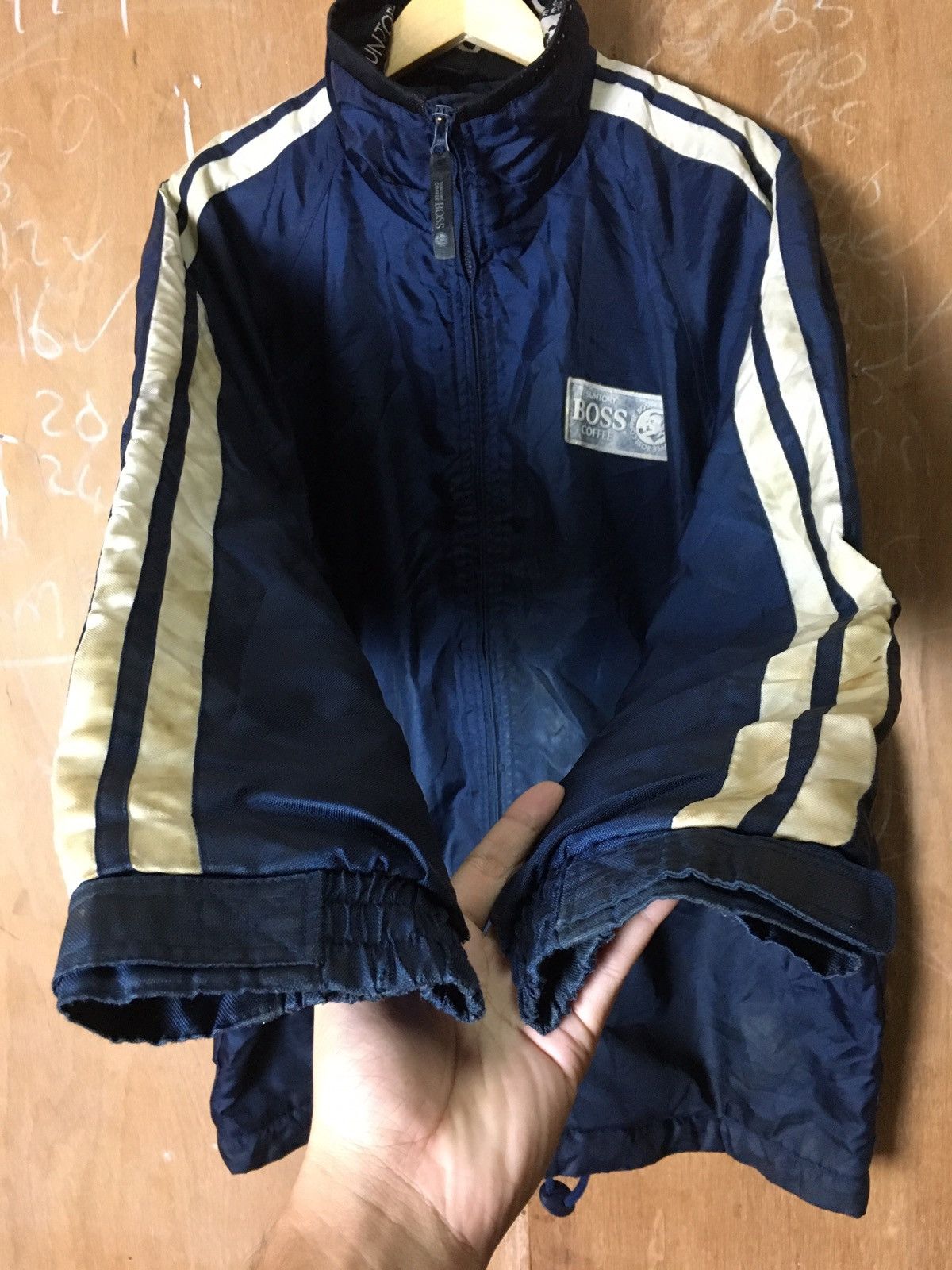 Designer × Japanese Brand × Vintage Vintage Suntory Boss Coffee Jacket With Stripe Size US XL / EU 56 / 4 - 11 Thumbnail