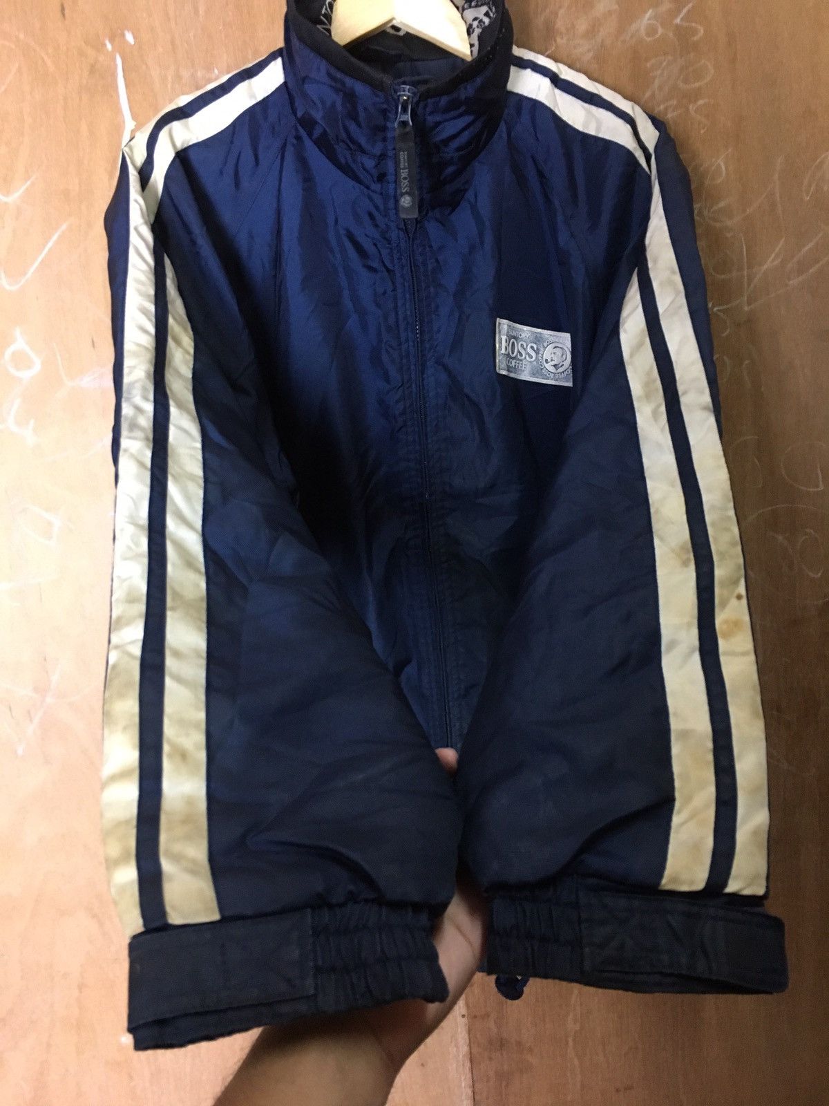 Designer × Japanese Brand × Vintage Vintage Suntory Boss Coffee Jacket With Stripe Size US XL / EU 56 / 4 - 8 Thumbnail
