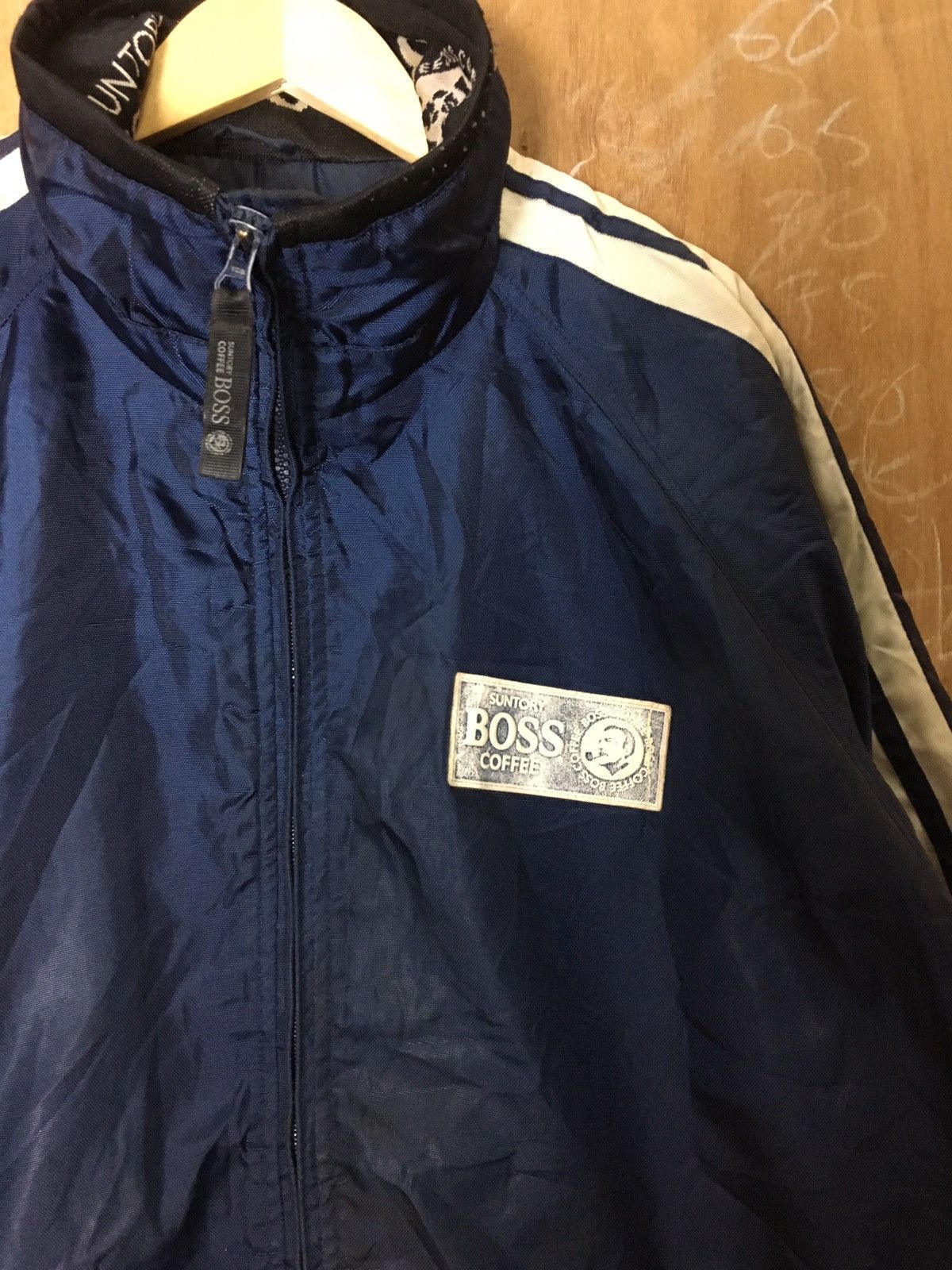 Designer × Japanese Brand × Vintage Vintage Suntory Boss Coffee Jacket With Stripe Size US XL / EU 56 / 4 - 2 Thumbnail