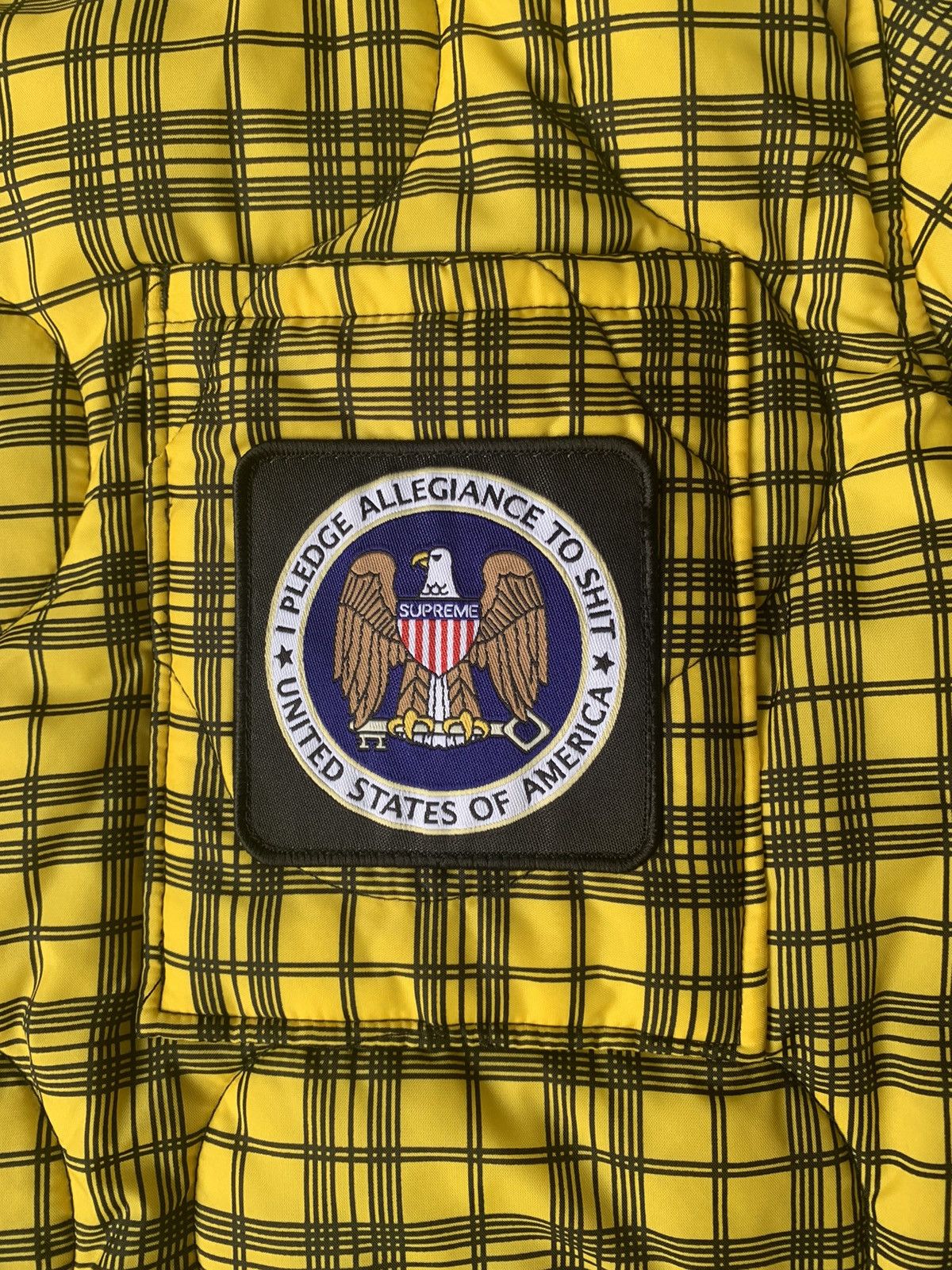 Supreme Supreme “Pledge Allegiance” Quilted Jacket Size US M / EU 48-50 / 2 - 2 Thumbnail