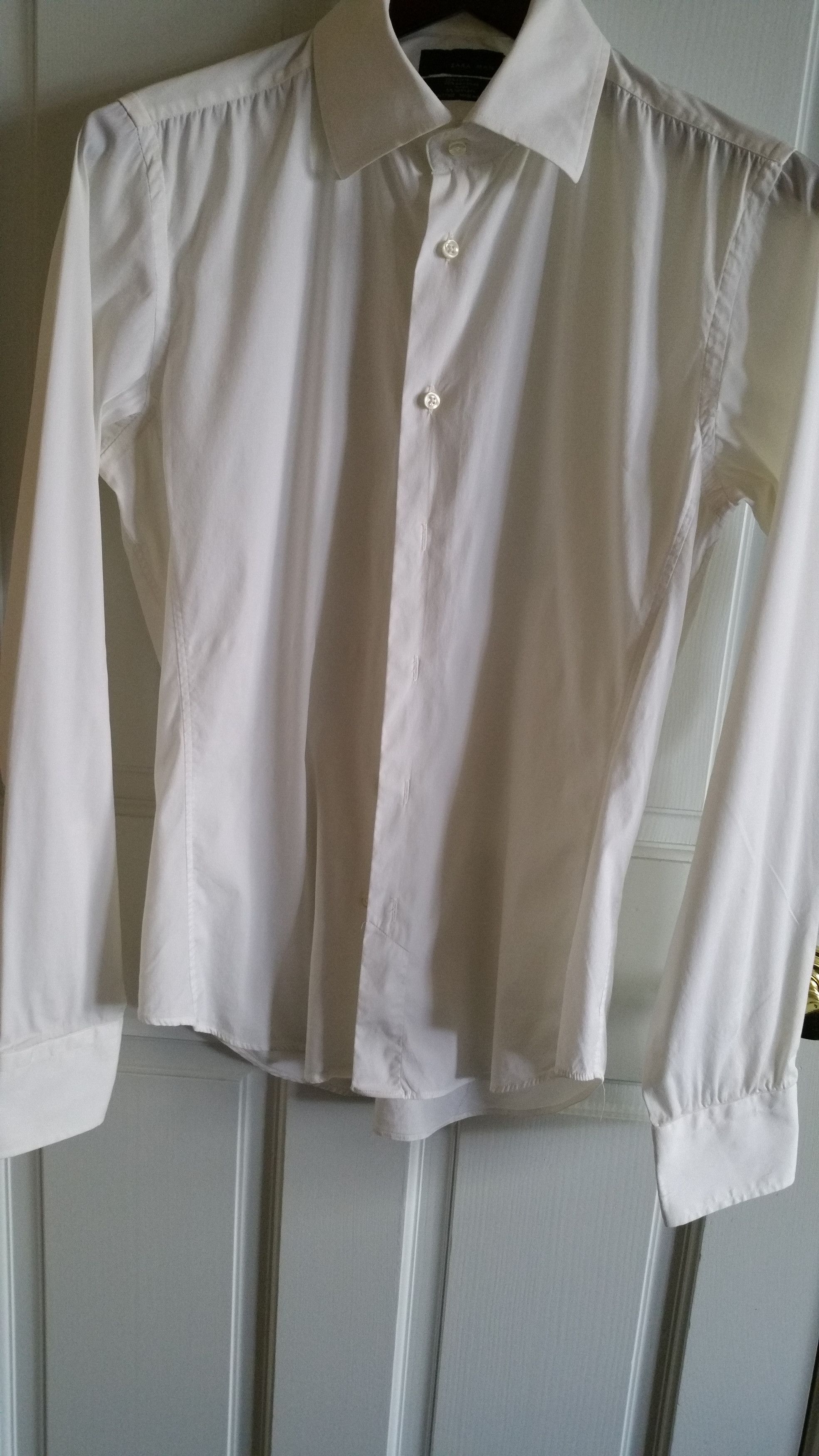 Zara White Dress Shirt Size US S / EU 44-46 / 1 - 1 Thumbnail