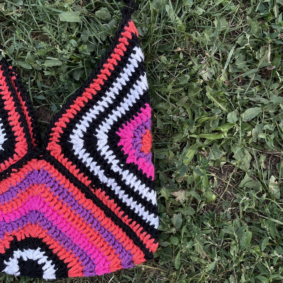 Vintage Vintage Y2K Crochet Bat Crossbody Bag Rave Streetwear OS Size ONE SIZE - 2 Thumbnail