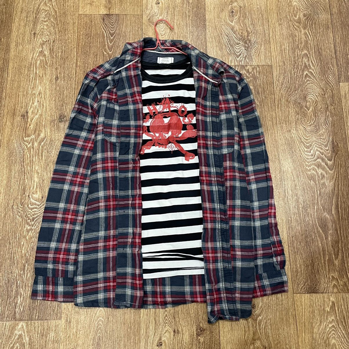 Vintage Vintage 90s Checkered Shirt Grunge Streetwear Washed Baggy L Size US L / EU 52-54 / 3 - 1 Thumbnail