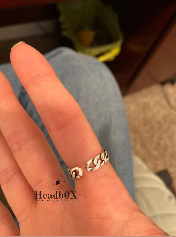 Vintage Korean Chain Ring Size ONE SIZE - 5 Thumbnail