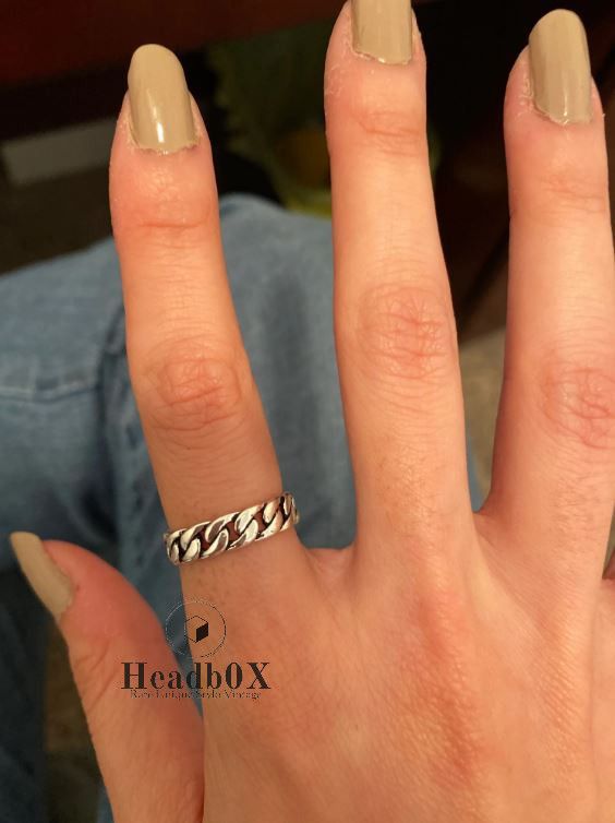 Vintage Korean Chain Ring Size ONE SIZE - 4 Thumbnail