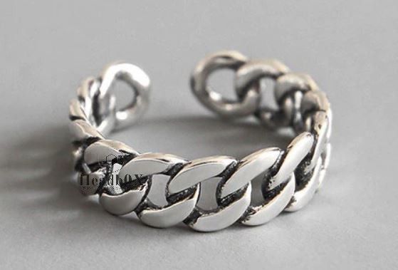 Vintage Korean Chain Ring Size ONE SIZE - 1 Thumbnail