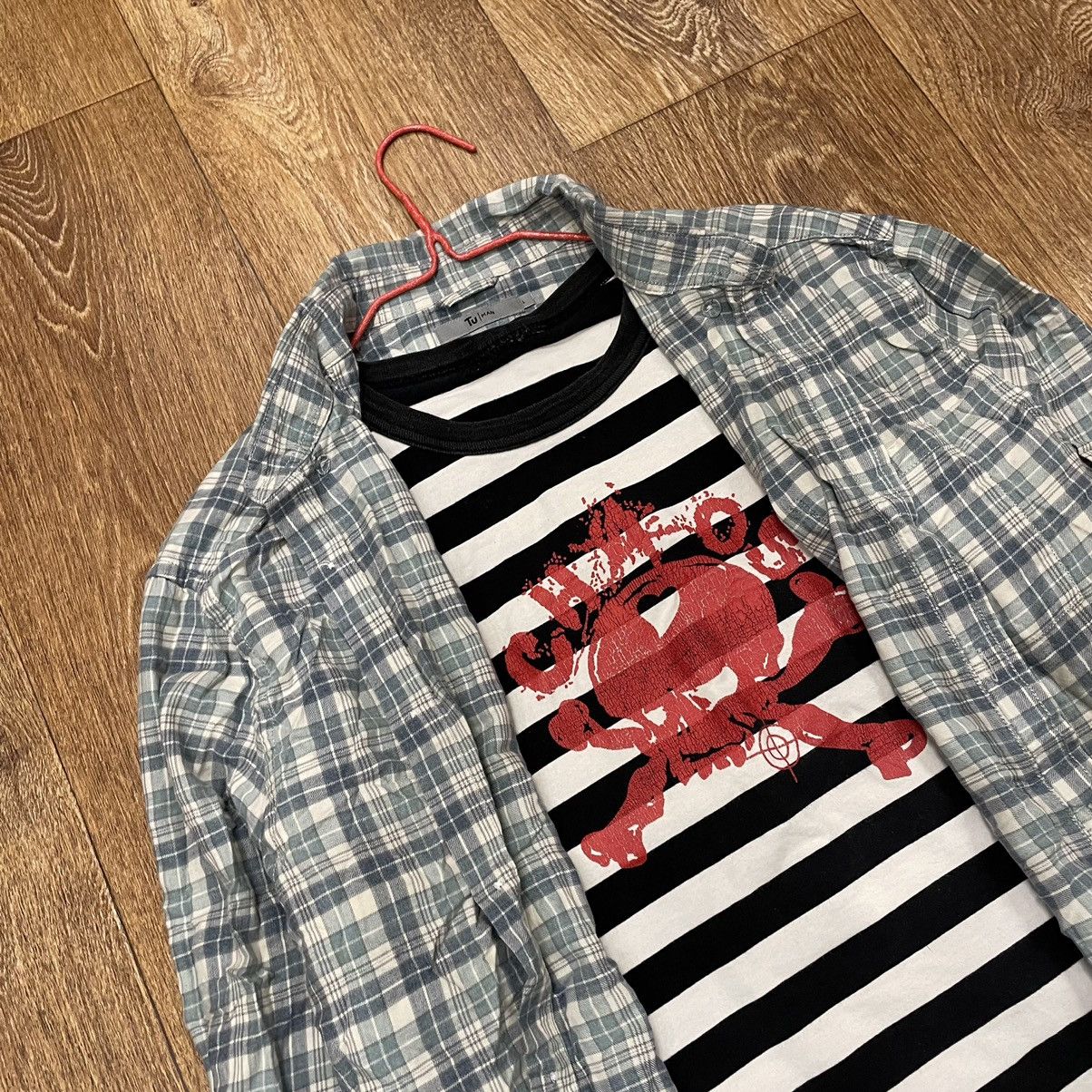 Flannel Vintage Flannel Checkered Shirt Travis Style Size US L / EU 52-54 / 3 - 5 Thumbnail