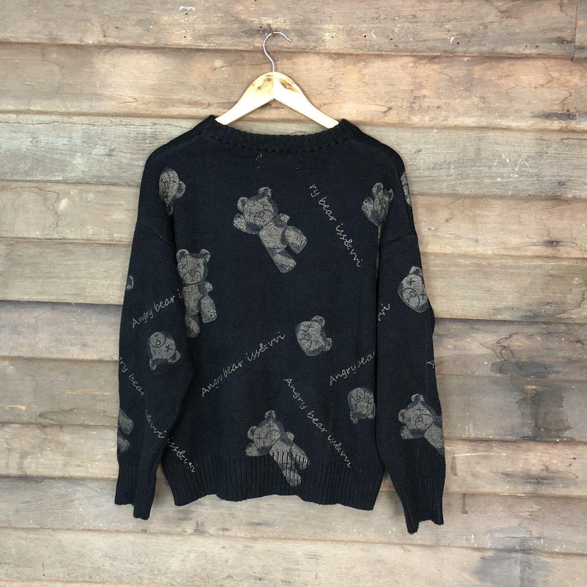 Vintage ISSVVI Angry bear Black Sweatshirt knitwear #6924 Size S / US 4 / IT 40 - 8 Thumbnail