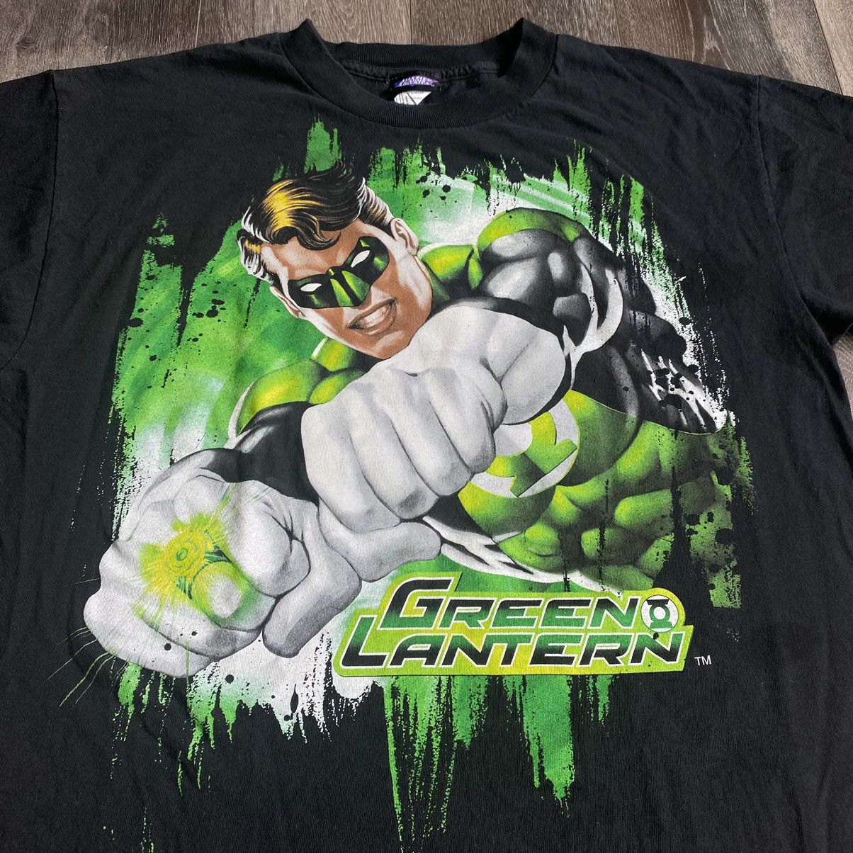 DC Comics Vintage 2000s Justice League Green Lantern Graphic Logo Tee Size US L / EU 52-54 / 3 - 2 Thumbnail