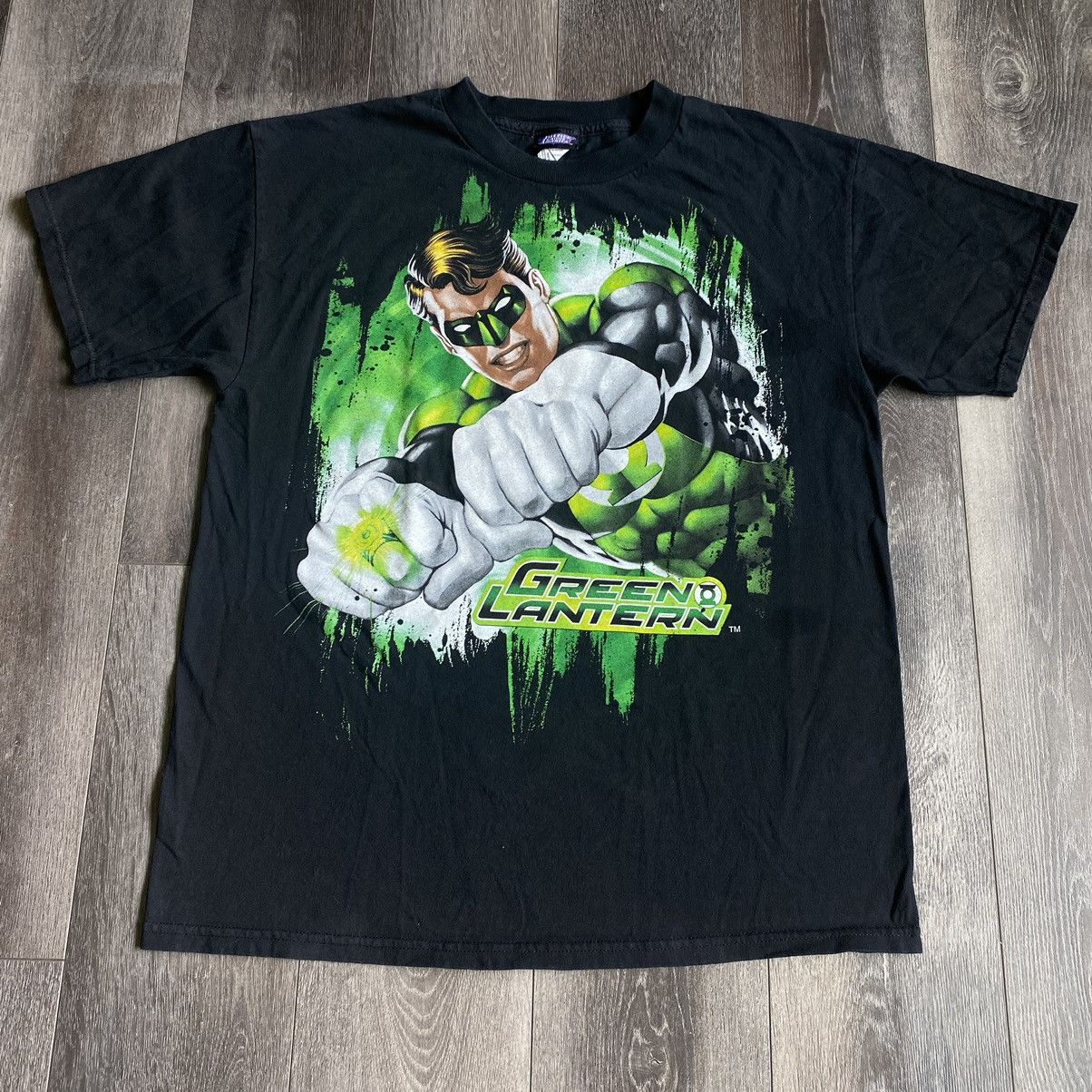 DC Comics Vintage 2000s Justice League Green Lantern Graphic Logo Tee Size US L / EU 52-54 / 3 - 7 Thumbnail