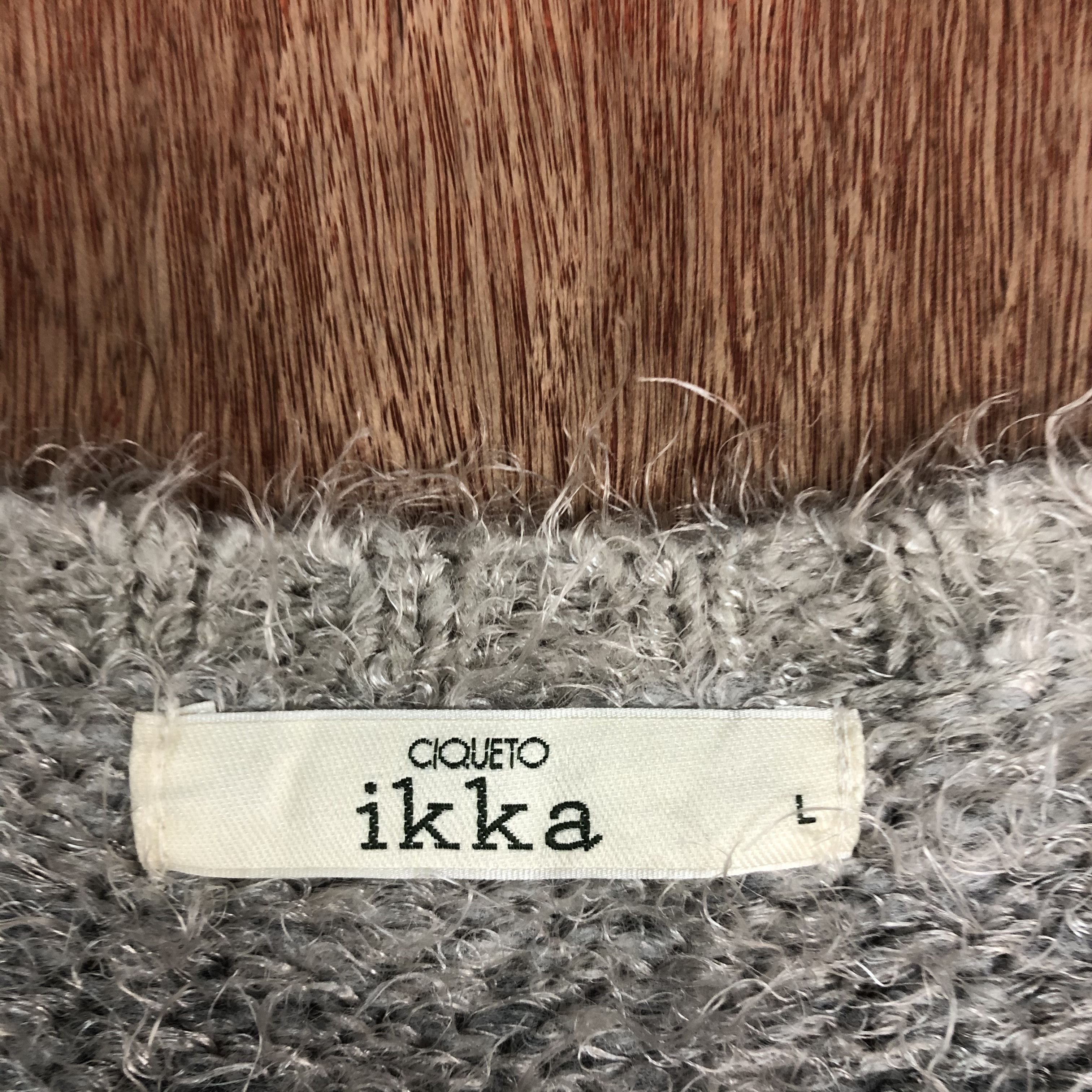 Homespun Knitwear × Japanese Brand DLL Ciqueto Ikka Grey Mohair Shag Shaggy Knitwear #c531 Size US M / EU 48-50 / 2 - 7 Thumbnail