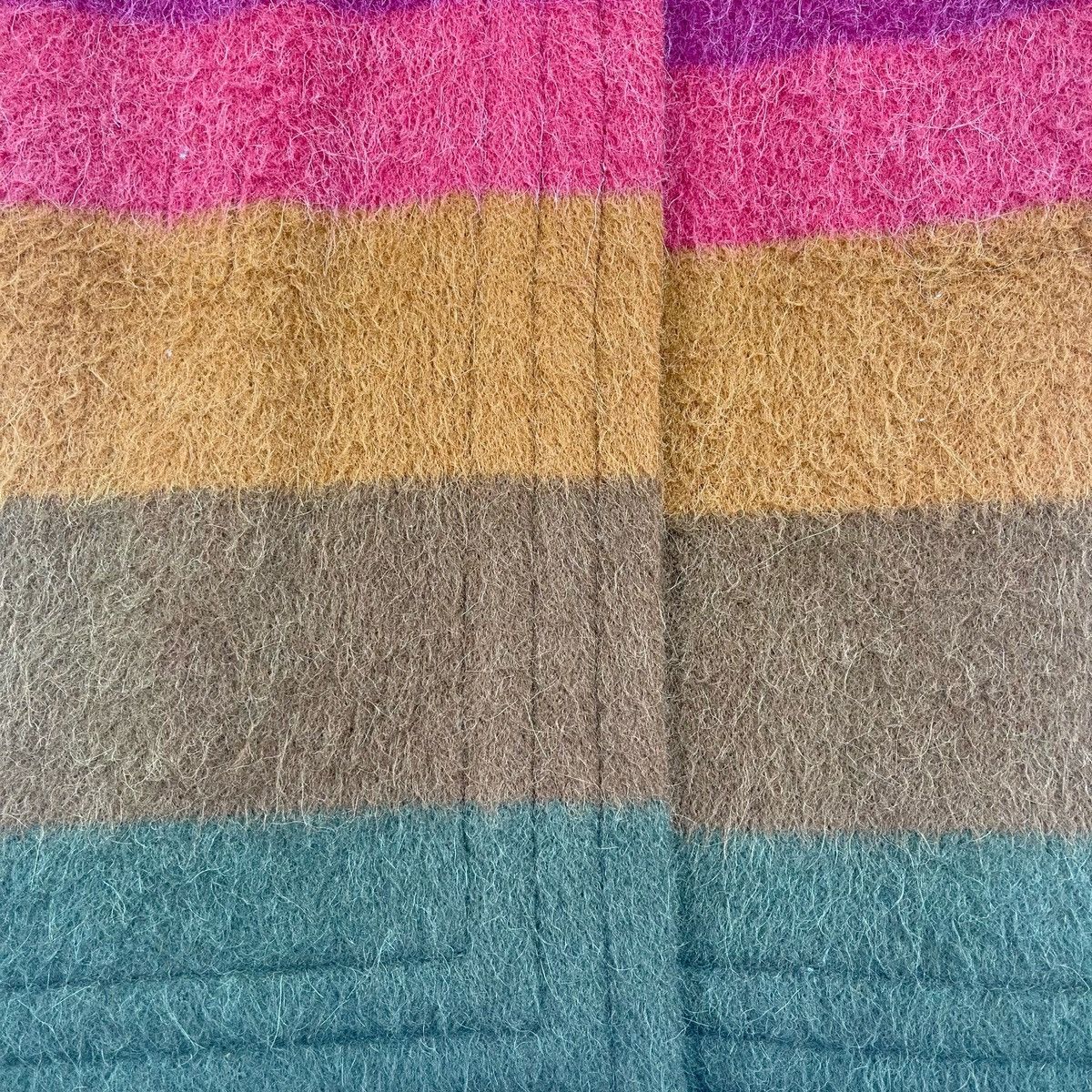 Issey Miyake 80’s Alpaca Mohair Colourblock Coat Size US M / EU 48-50 / 2 - 10 Thumbnail