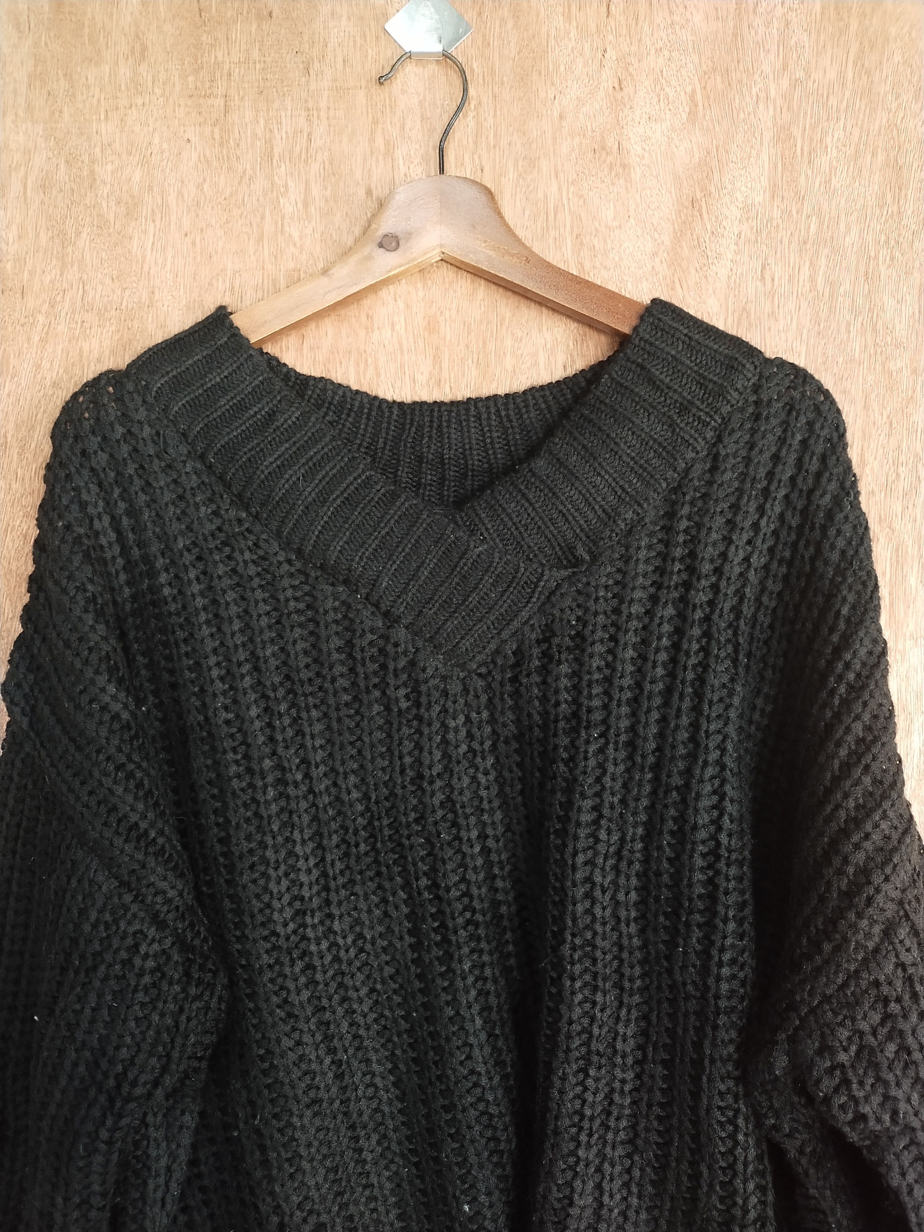 Aran Isles Knitwear Double Focus black aran isle knitwear japan #S049 Size US L / EU 52-54 / 3 - 2 Thumbnail