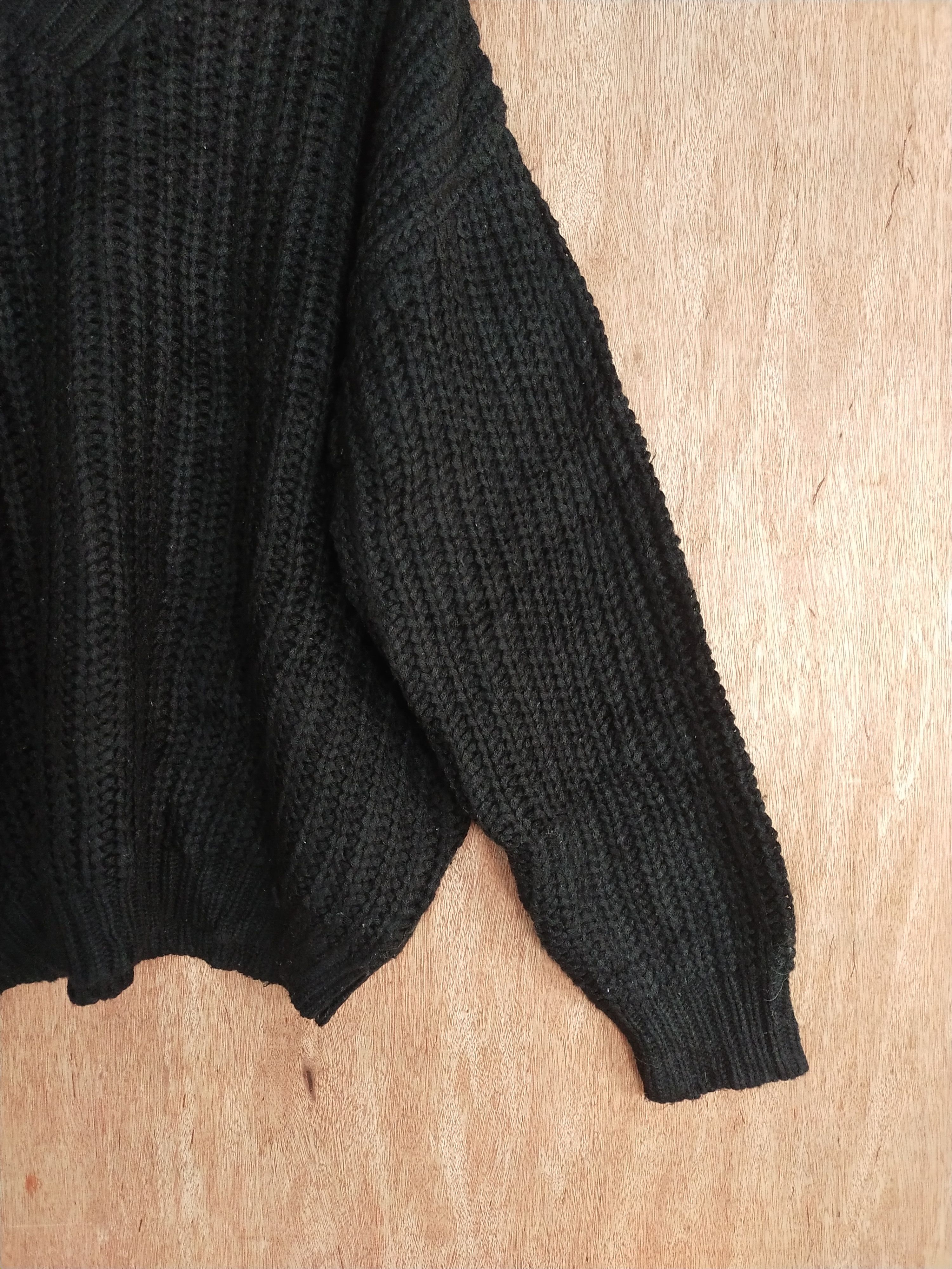 Aran Isles Knitwear Double Focus black aran isle knitwear japan #S049 Size US L / EU 52-54 / 3 - 7 Thumbnail