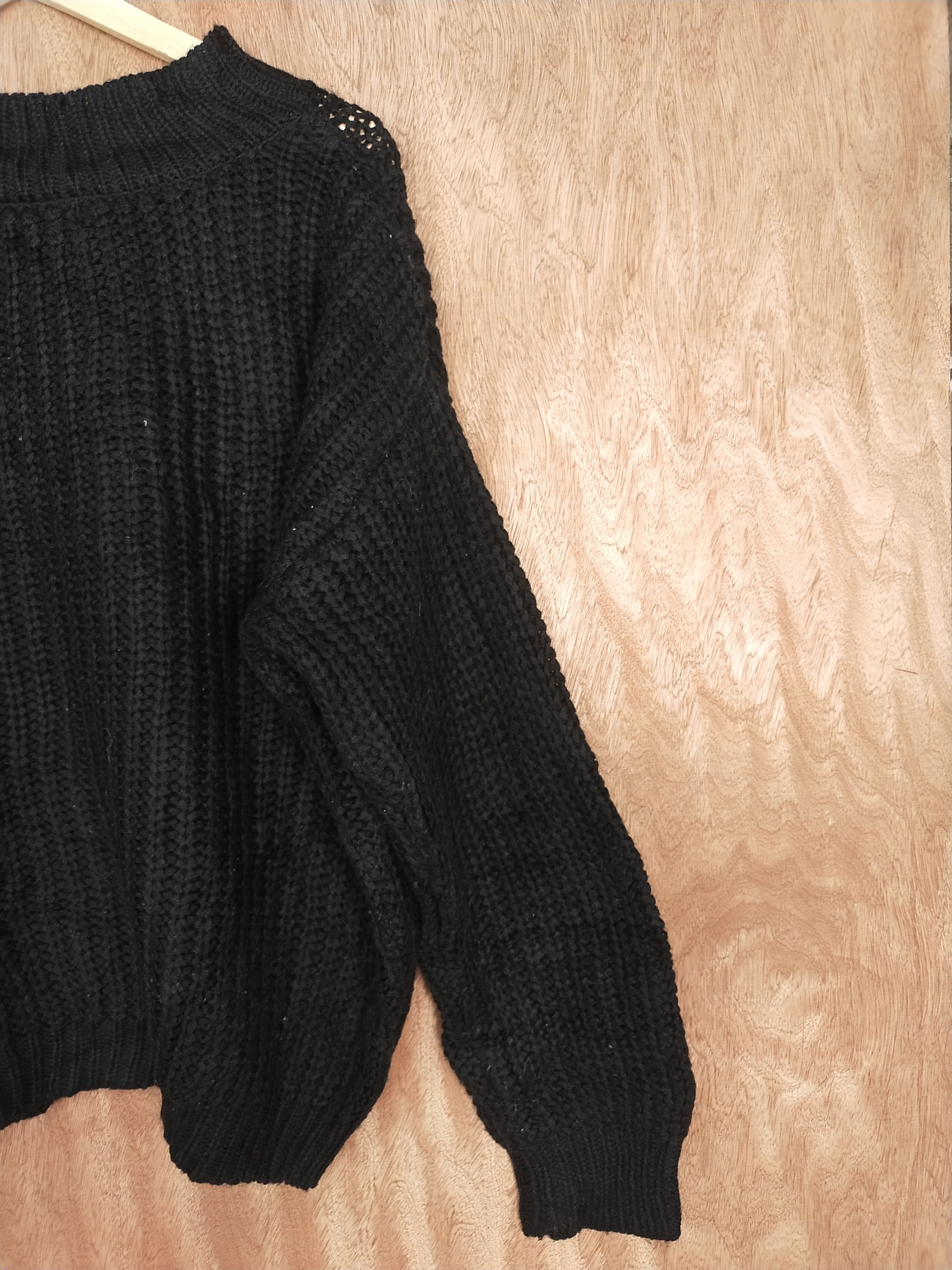 Aran Isles Knitwear Double Focus black aran isle knitwear japan #S049 Size US L / EU 52-54 / 3 - 11 Thumbnail