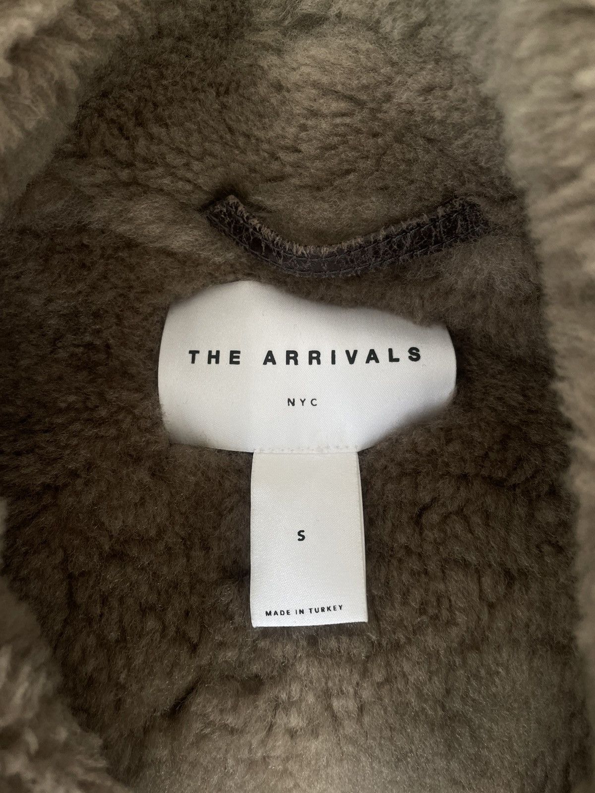 The Arrivals The Arrivals Brown Shearling Bomber Jacket Leather Aviator Size S / US 4 / IT 40 - 2 Thumbnail