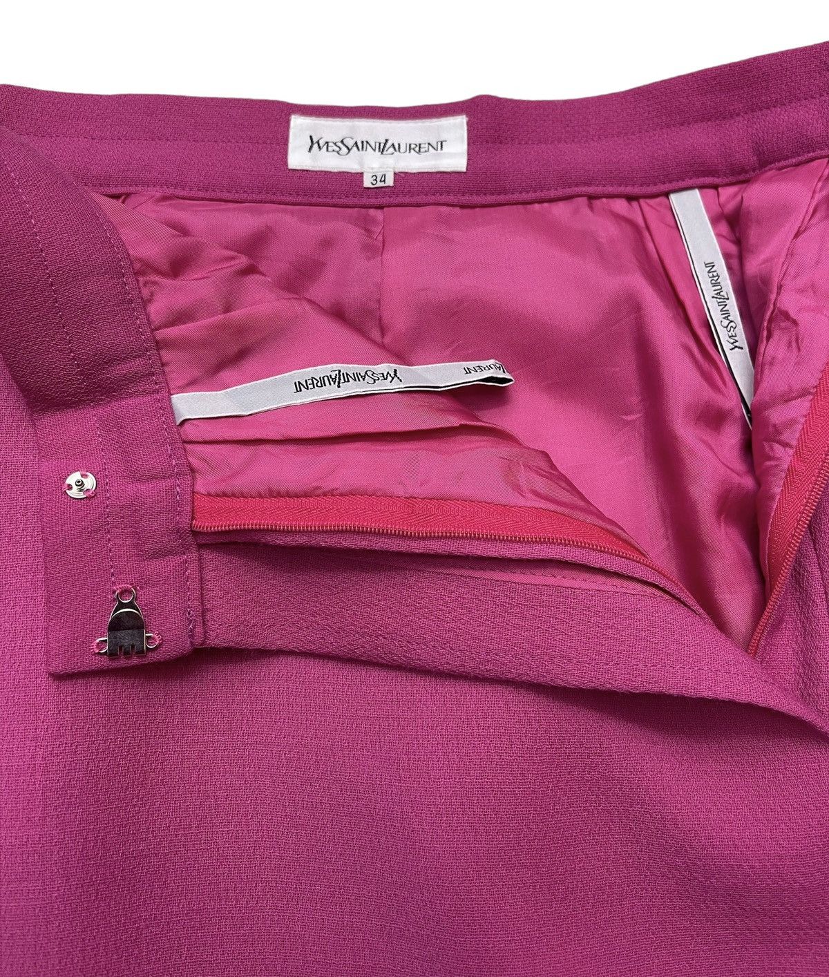 Yves Saint Laurent YSL Mini Skirt Size 22" - 4 Thumbnail