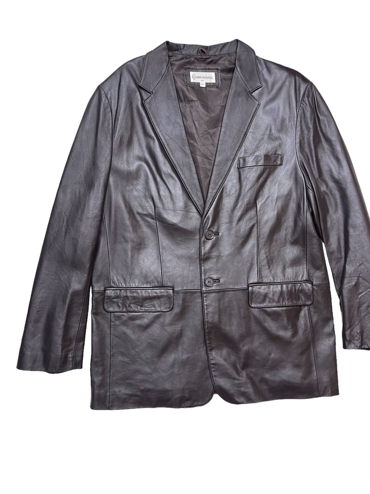 Valentino GIANNI VALENTINO SHEEPSKIN SOFT LEATHER JACKET Size US L / EU 52-54 / 3 - 3 Thumbnail