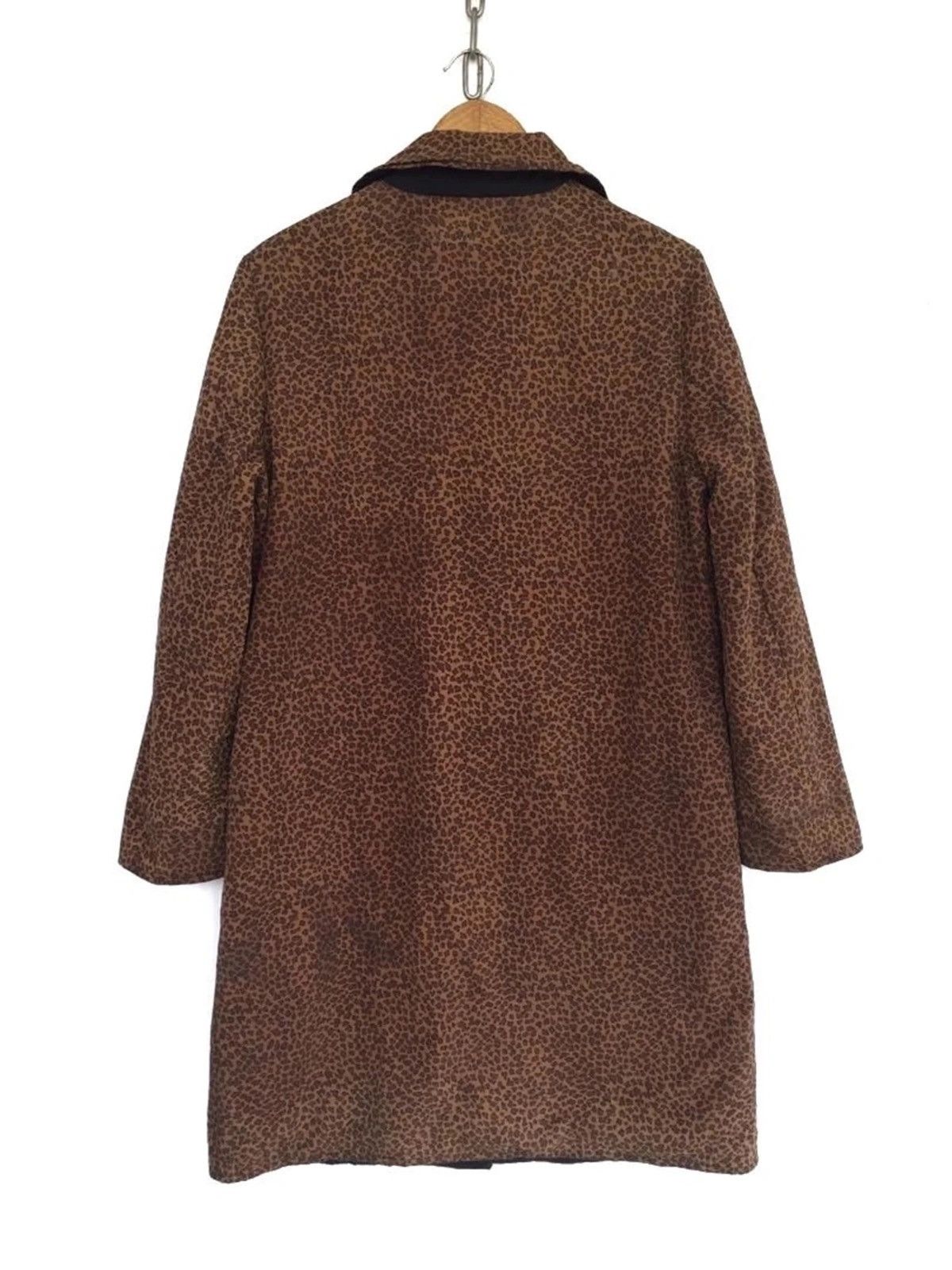 Bottega Veneta 💥Final💥Bottega Veneta Leopard Riversible Black Waxed Jacket Size M / US 6-8 / IT 42-44 - 4 Thumbnail