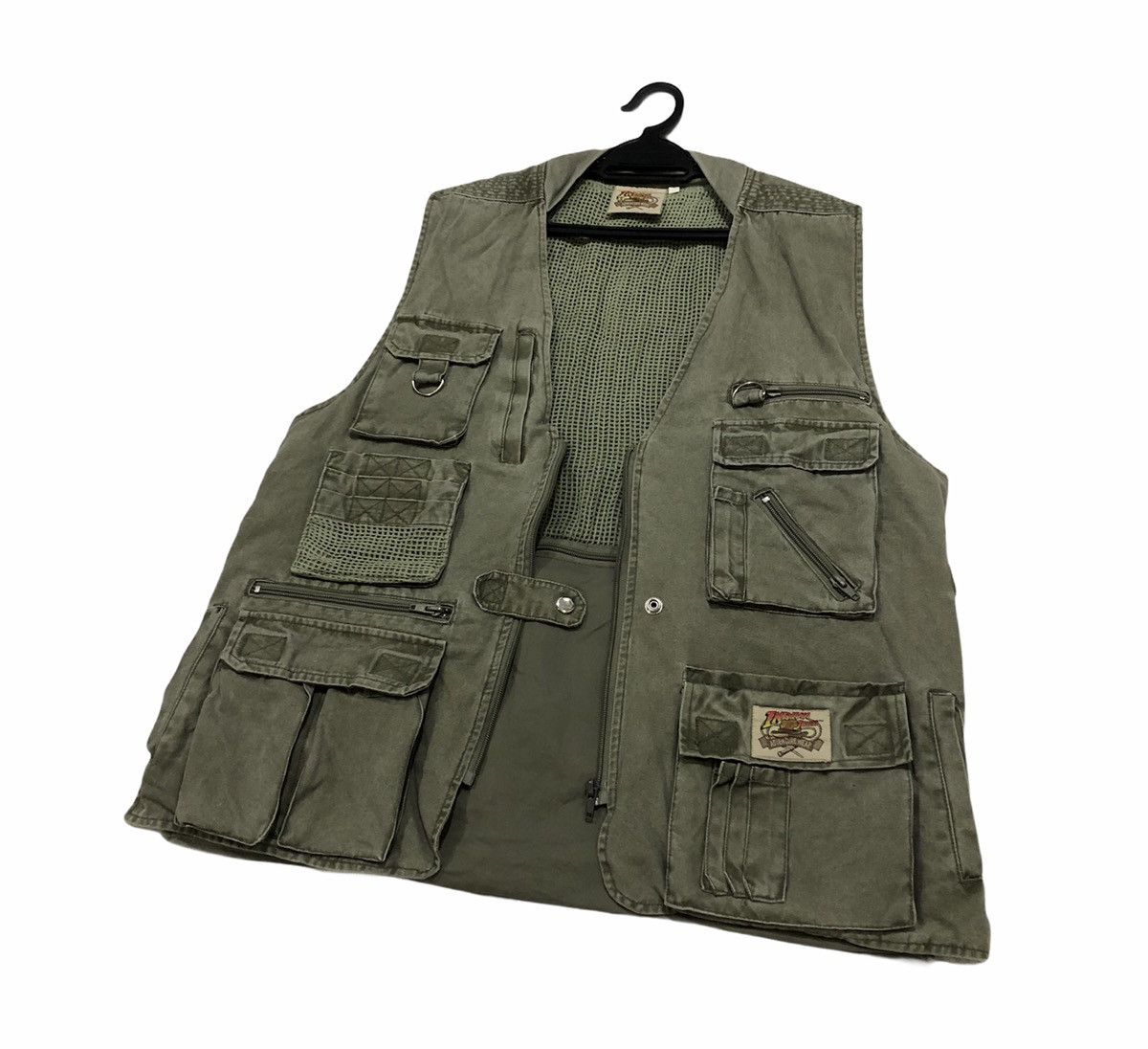 Vintage Disney Indiana Jones Adventure Wear Cargo Vest Jacket Size US M / EU 48-50 / 2 - 6 Thumbnail