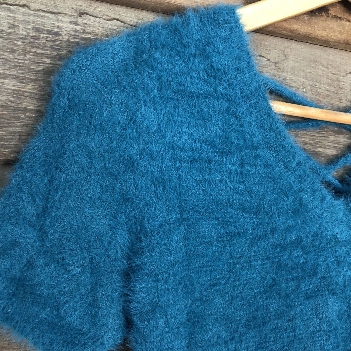 Homespun Knitwear × Japanese Brand Japanese Brand Blue Shag Shaggy Fur Mohair Knitwear #6951 Size XS / US 0-2 / IT 36-38 - 4 Thumbnail
