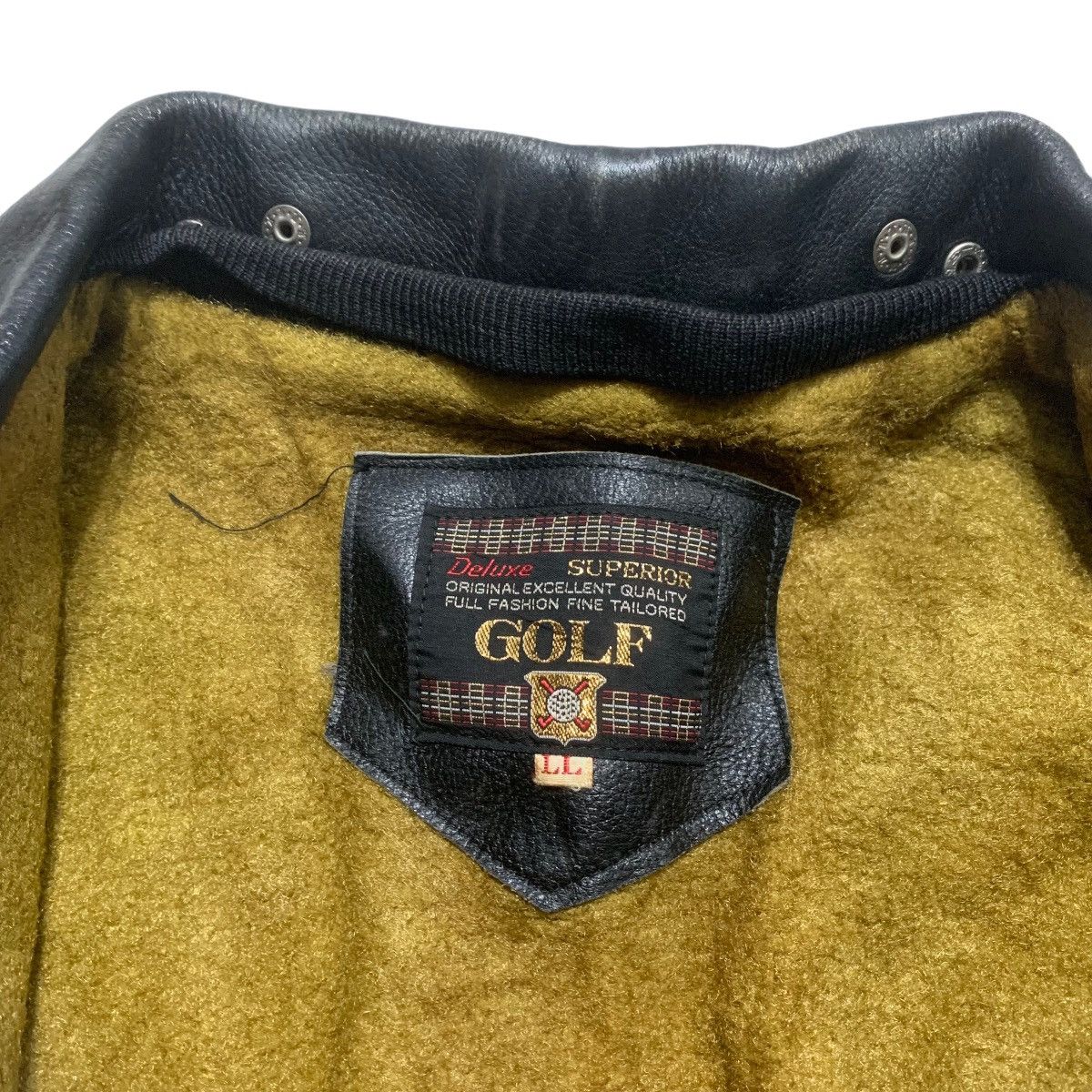 Japanese Brand Vintage Golf Leather Jacket Size US L / EU 52-54 / 3 - 7 Thumbnail