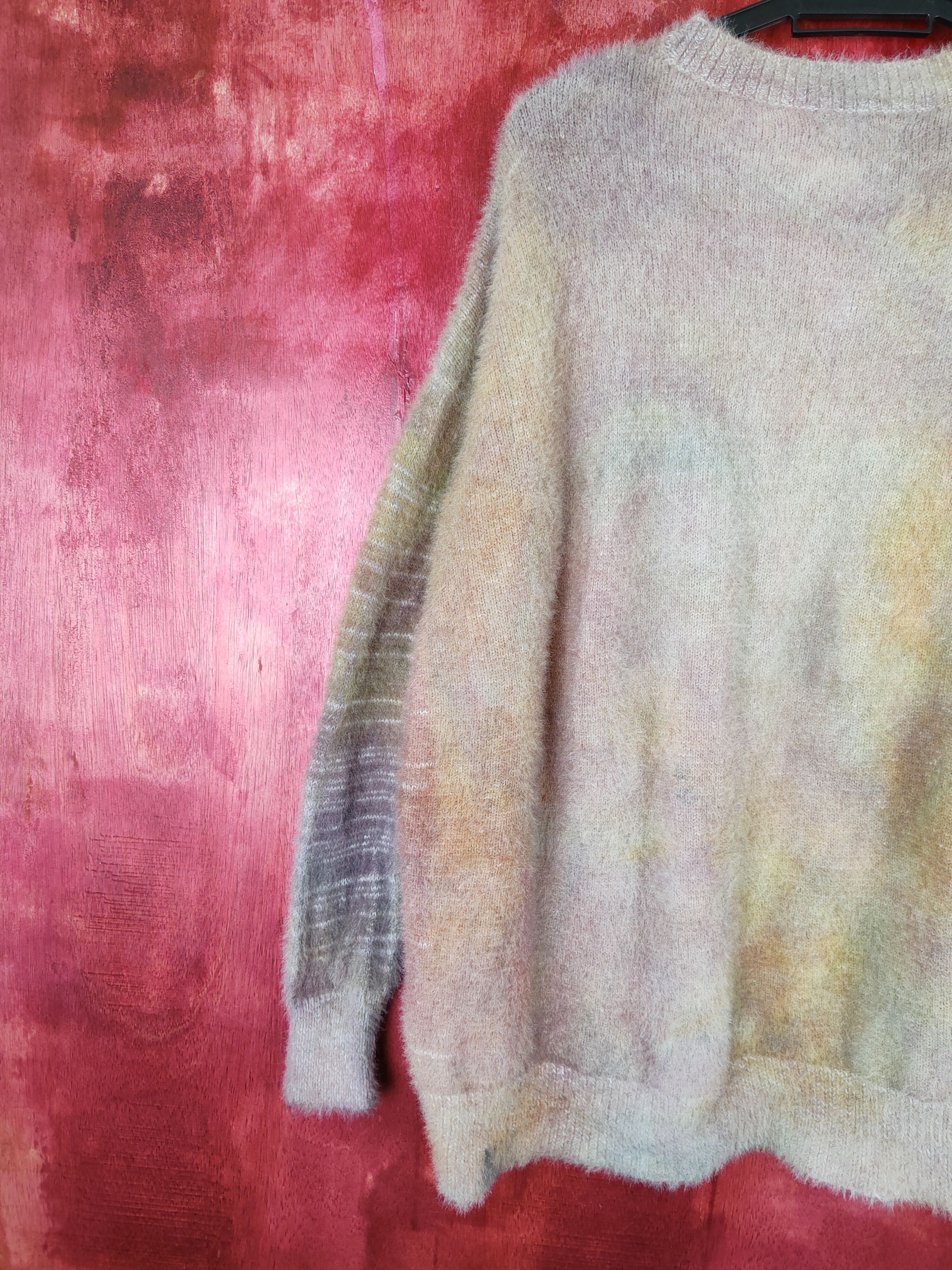 Homespun Knitwear Bershka faded Shag Shaggy Fur Mohair Knitwear #S410 Size S / US 4 / IT 40 - 8 Thumbnail