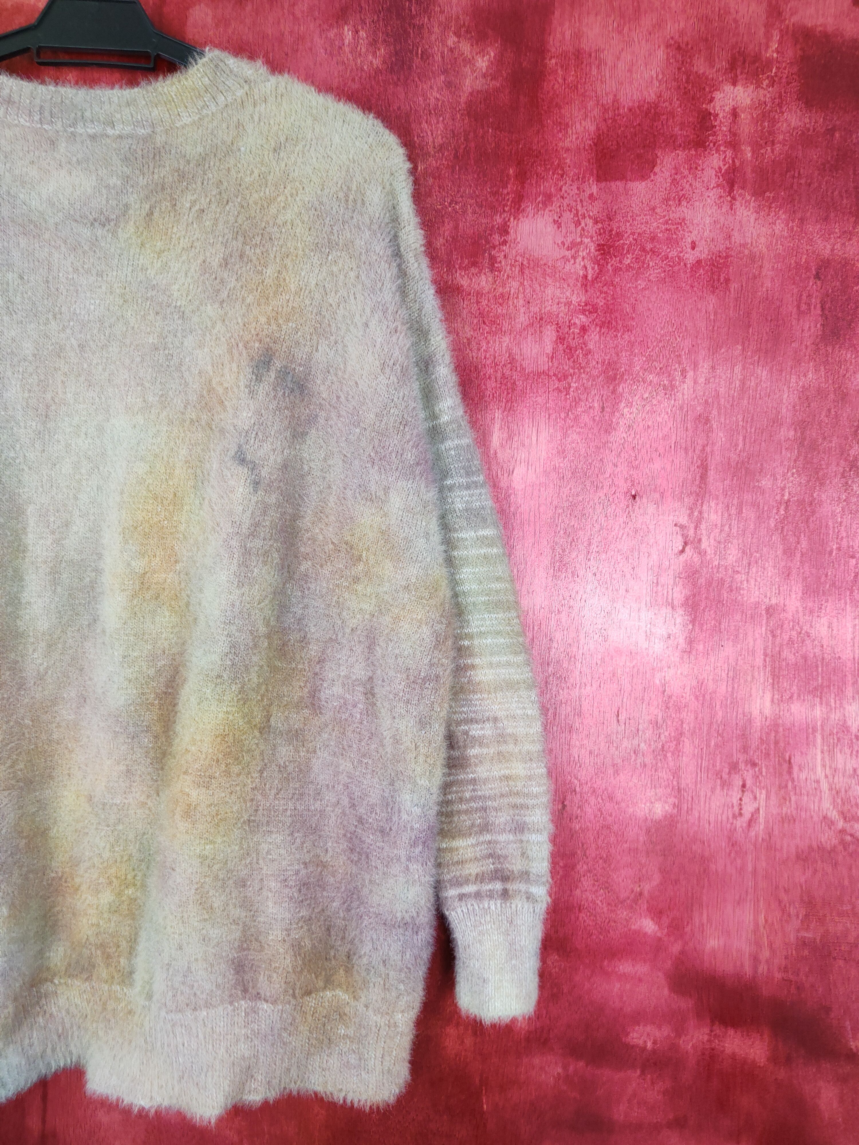 Homespun Knitwear Bershka faded Shag Shaggy Fur Mohair Knitwear #S410 Size S / US 4 / IT 40 - 9 Thumbnail
