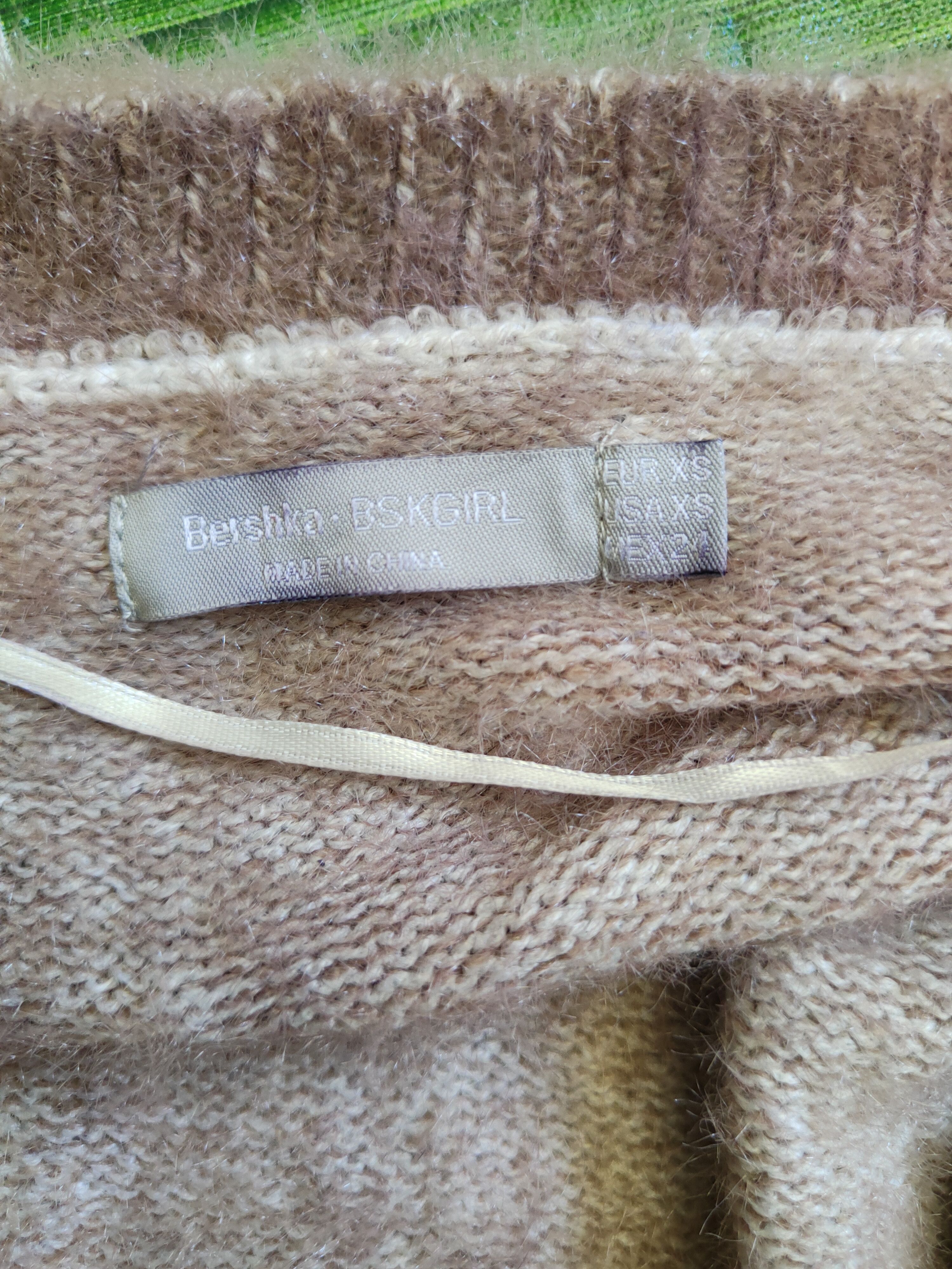 Homespun Knitwear Bershka faded Shag Shaggy Fur Mohair Knitwear #S410 Size S / US 4 / IT 40 - 12 Thumbnail