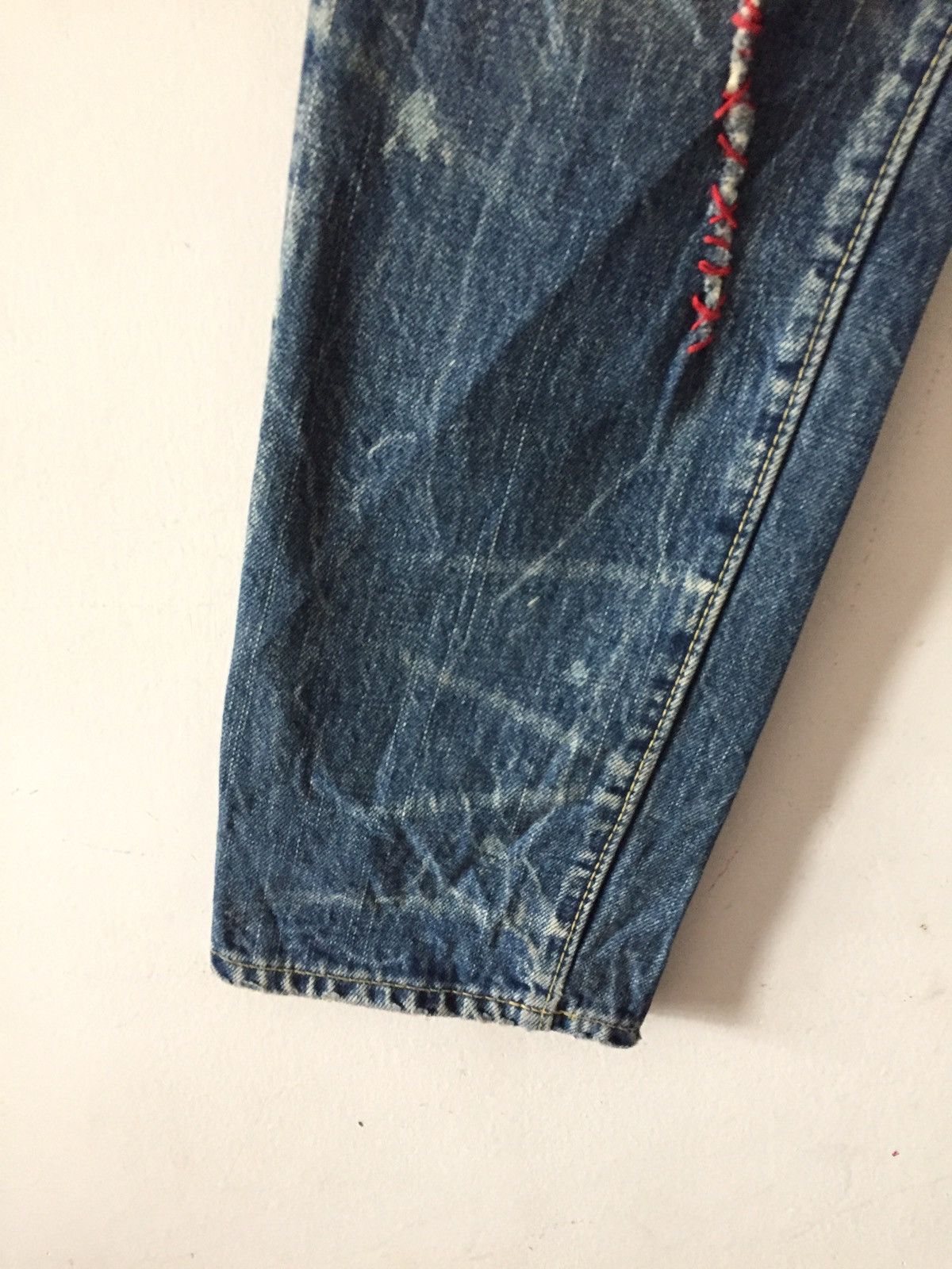 Hysteric Glamour × Japanese Brand Wold JeansPatchwork Design Kurt Cobain Style Denim Pant Size US 31 - 13 Thumbnail