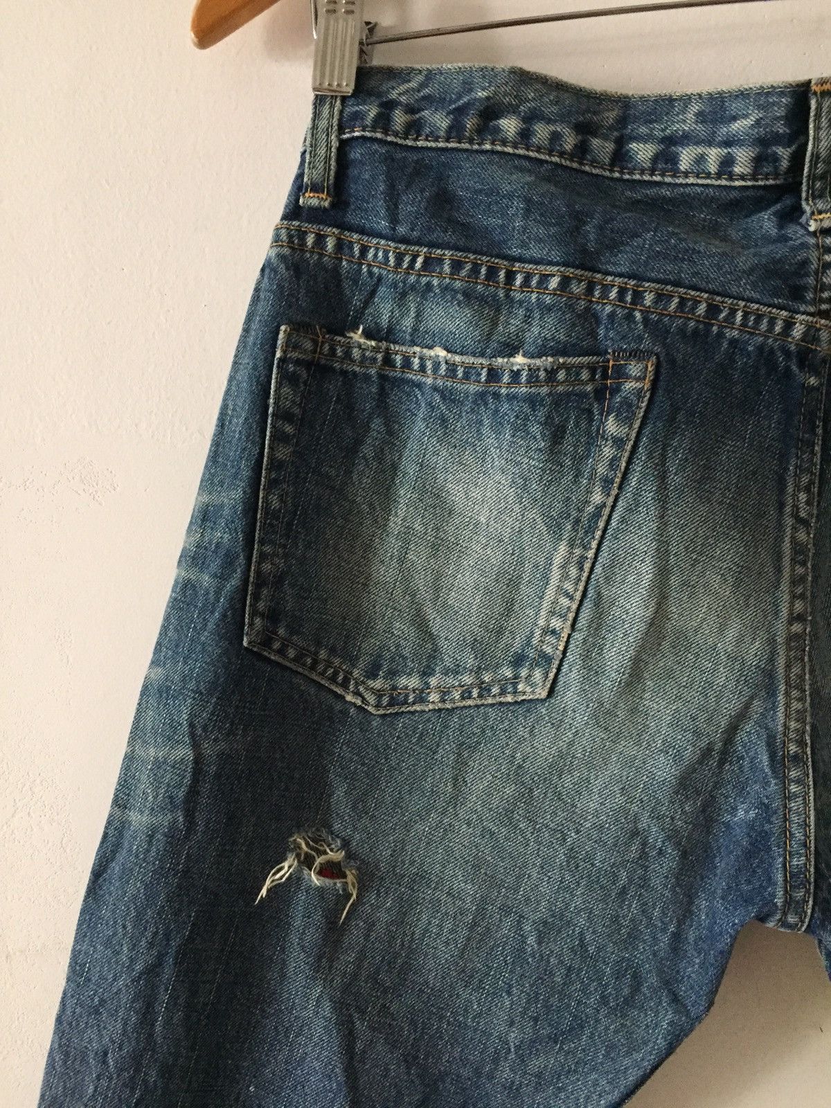 Hysteric Glamour × Japanese Brand Wold JeansPatchwork Design Kurt Cobain Style Denim Pant Size US 31 - 4 Thumbnail