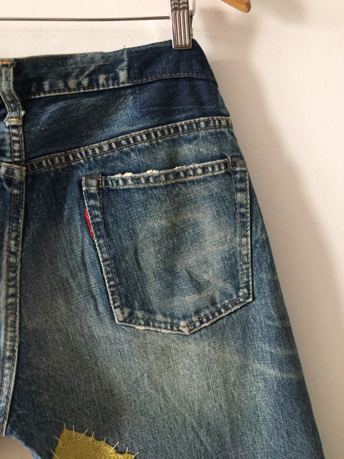 Hysteric Glamour × Japanese Brand Wold JeansPatchwork Design Kurt Cobain Style Denim Pant Size US 31 - 18 Thumbnail