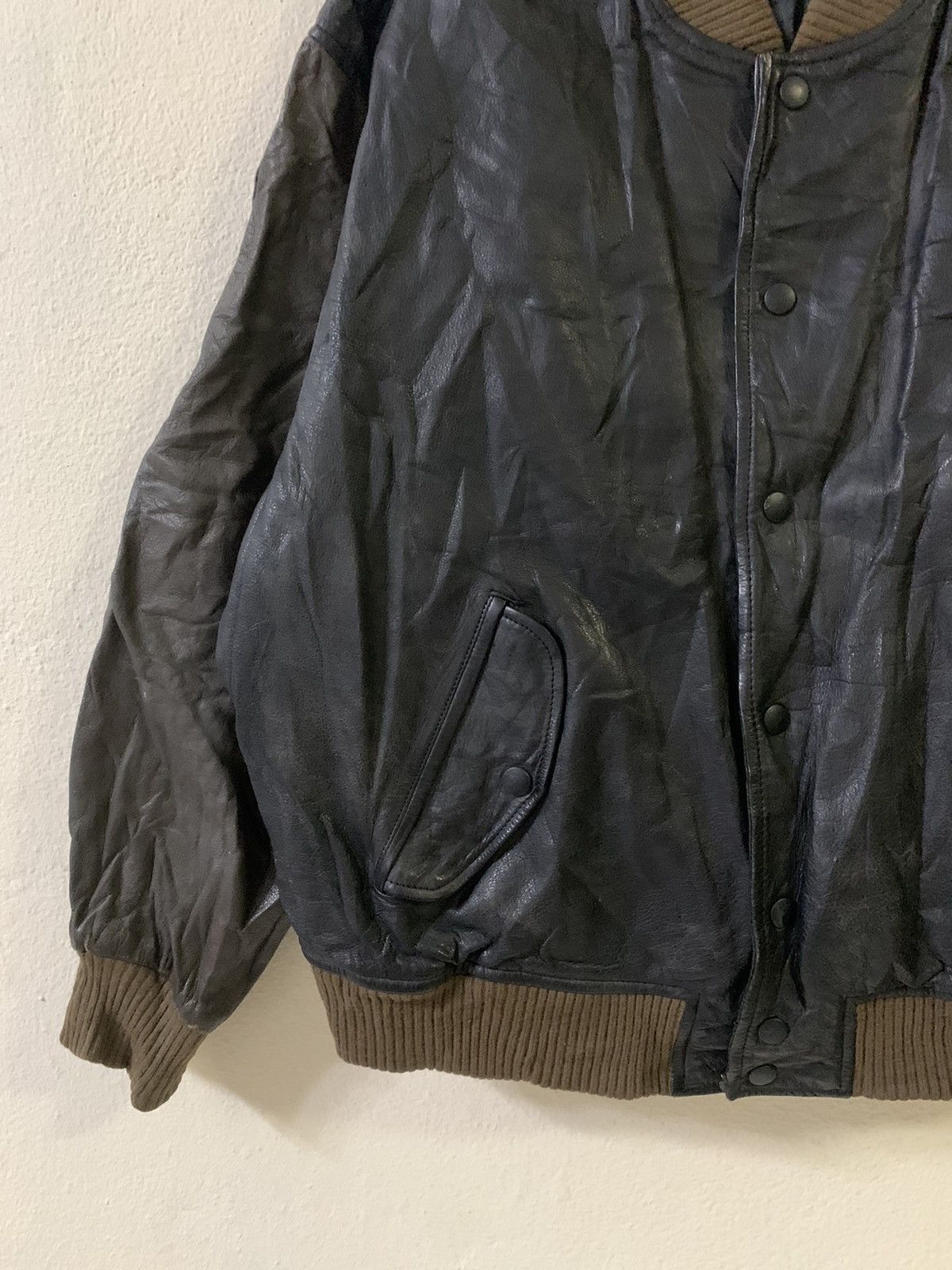 Alexander Julian Alexander Julian Spellout Leather Jacket Size US M / EU 48-50 / 2 - 7 Thumbnail