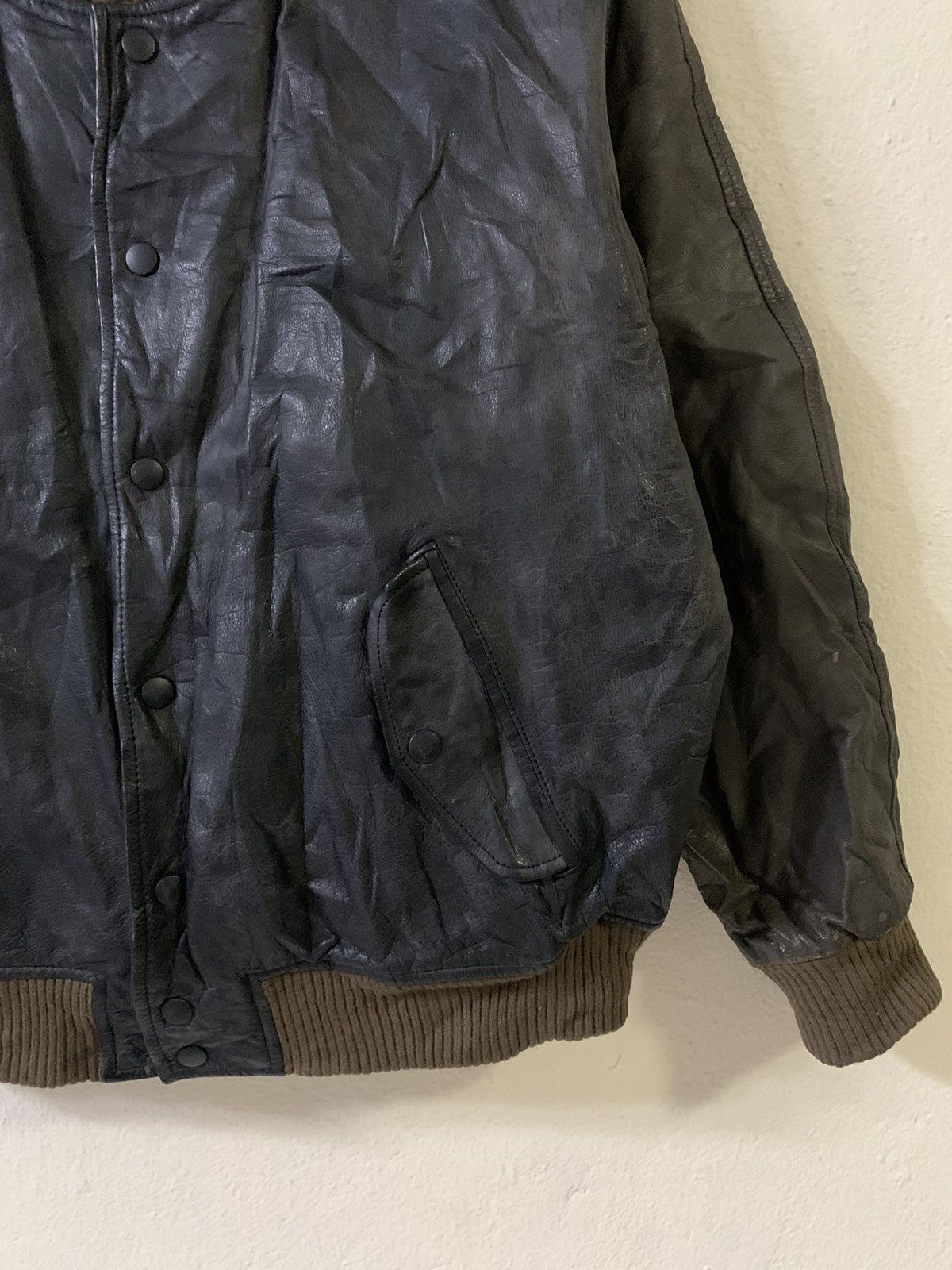 Alexander Julian Alexander Julian Spellout Leather Jacket Size US M / EU 48-50 / 2 - 6 Thumbnail