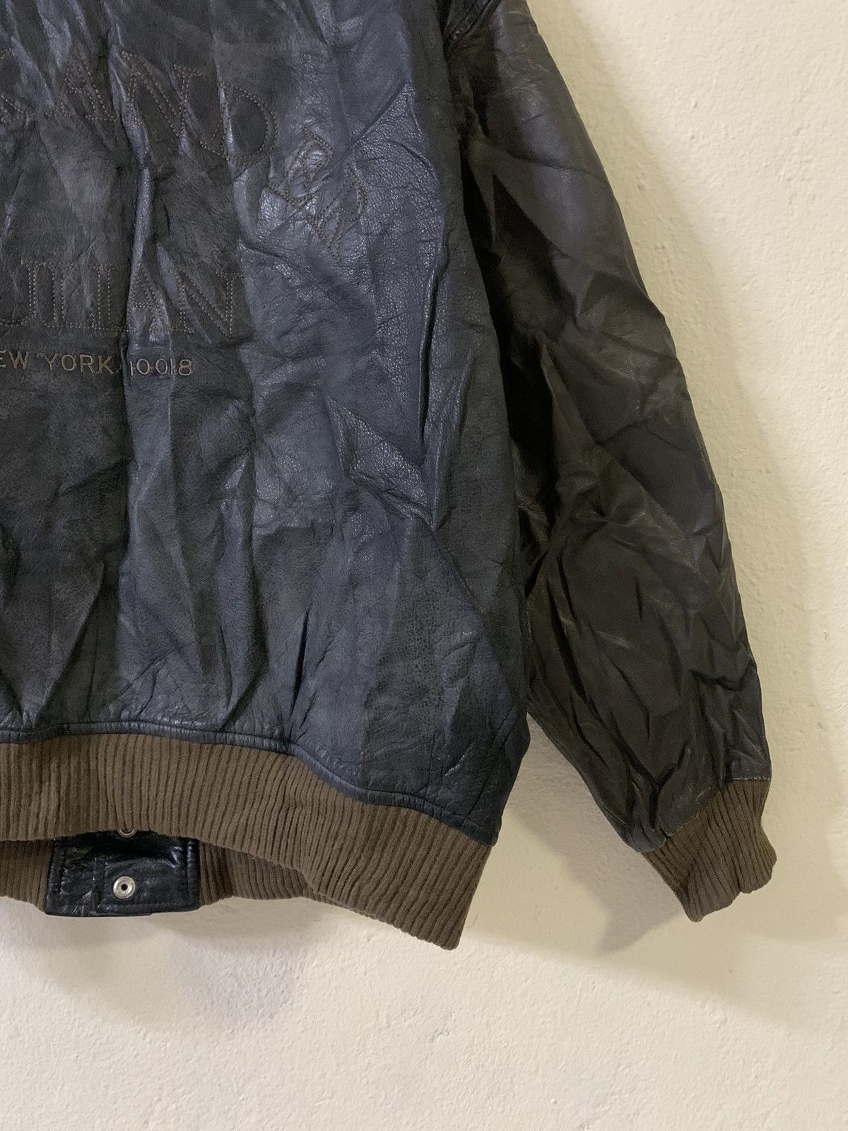 Alexander Julian Alexander Julian Spellout Leather Jacket Size US M / EU 48-50 / 2 - 3 Thumbnail