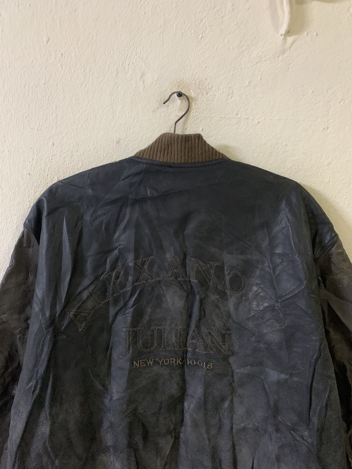 Alexander Julian Alexander Julian Spellout Leather Jacket Size US M / EU 48-50 / 2 - 4 Thumbnail