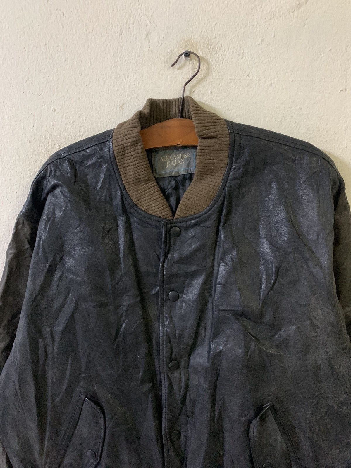 Alexander Julian Alexander Julian Spellout Leather Jacket Size US M / EU 48-50 / 2 - 8 Thumbnail