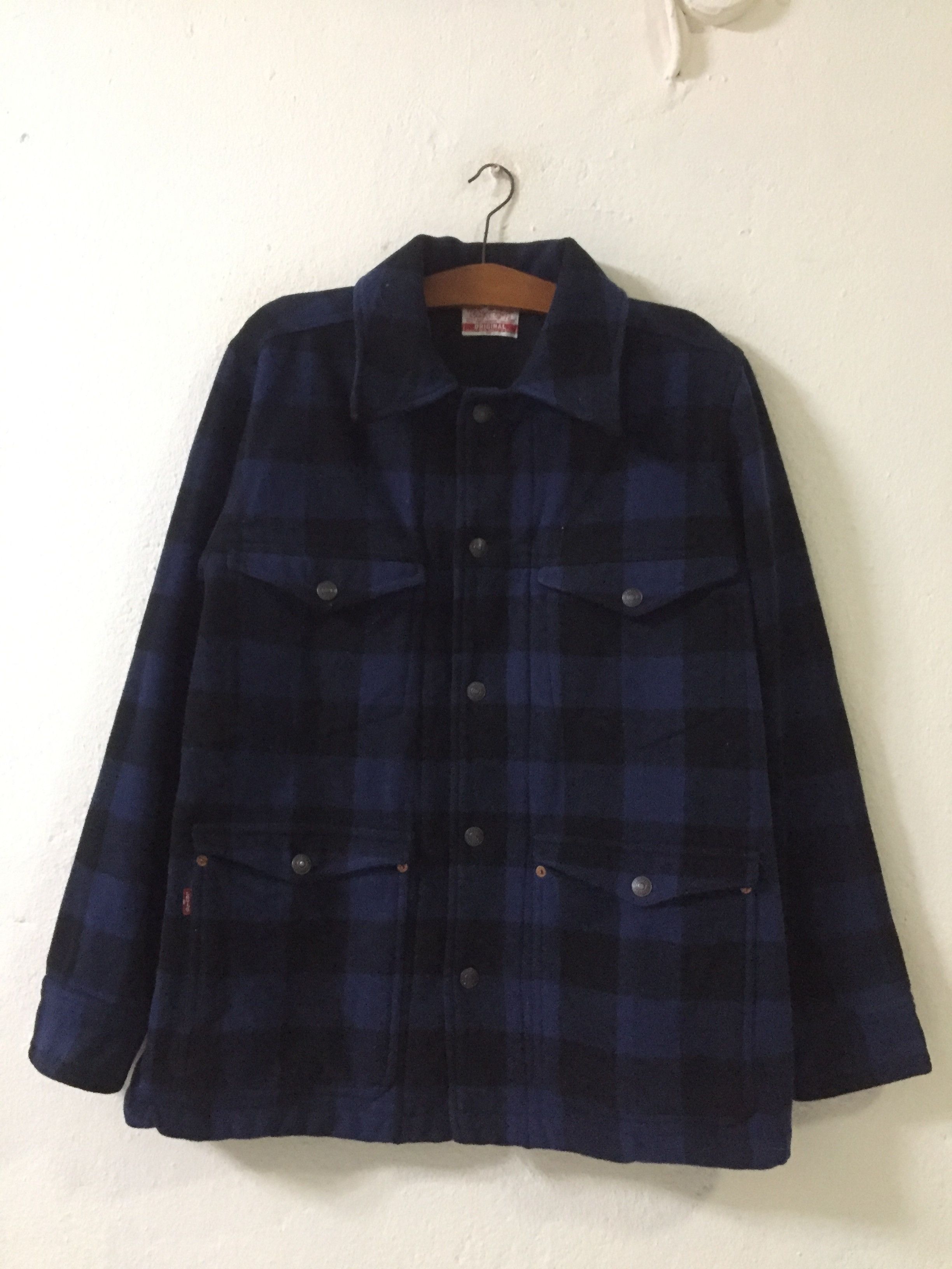 Flannel Vintage Levi's Flannel Jacket Size US L / EU 52-54 / 3 - 1 Thumbnail