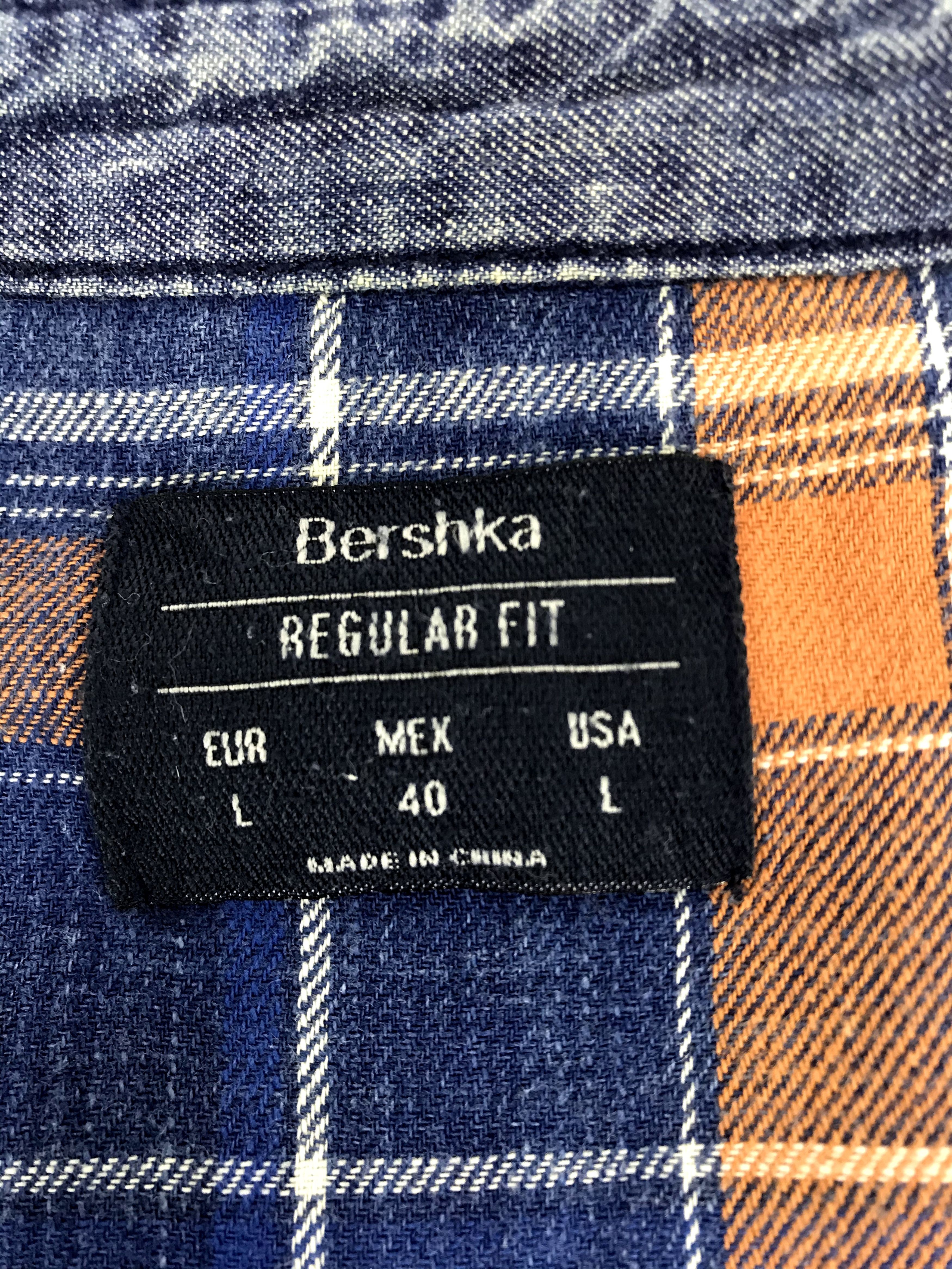 Bershka Bershka Brand Western Mix Denim Flannel Square Size US L / EU 52-54 / 3 - 6 Thumbnail