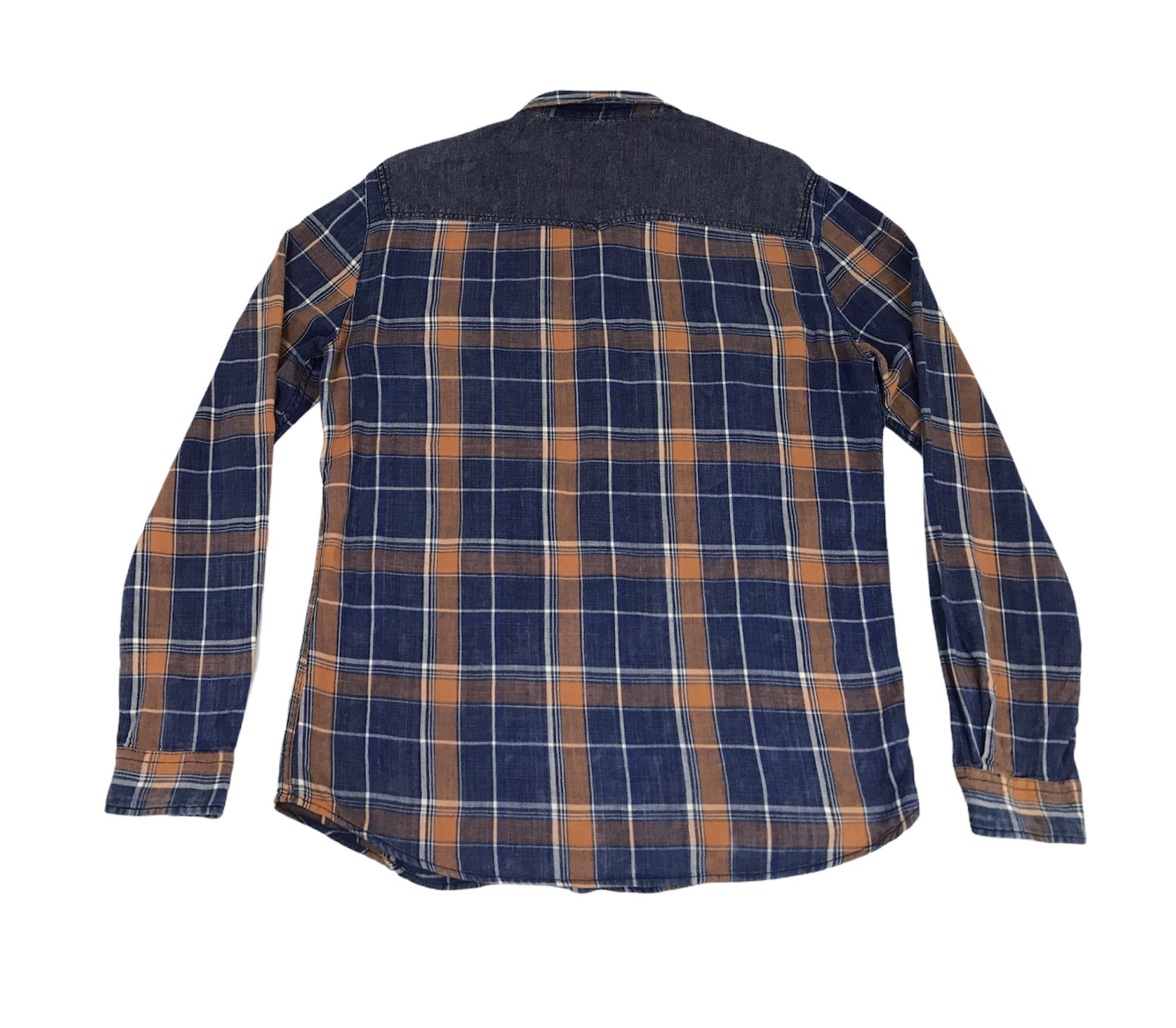 Bershka Bershka Brand Western Mix Denim Flannel Square Size US L / EU 52-54 / 3 - 2 Thumbnail