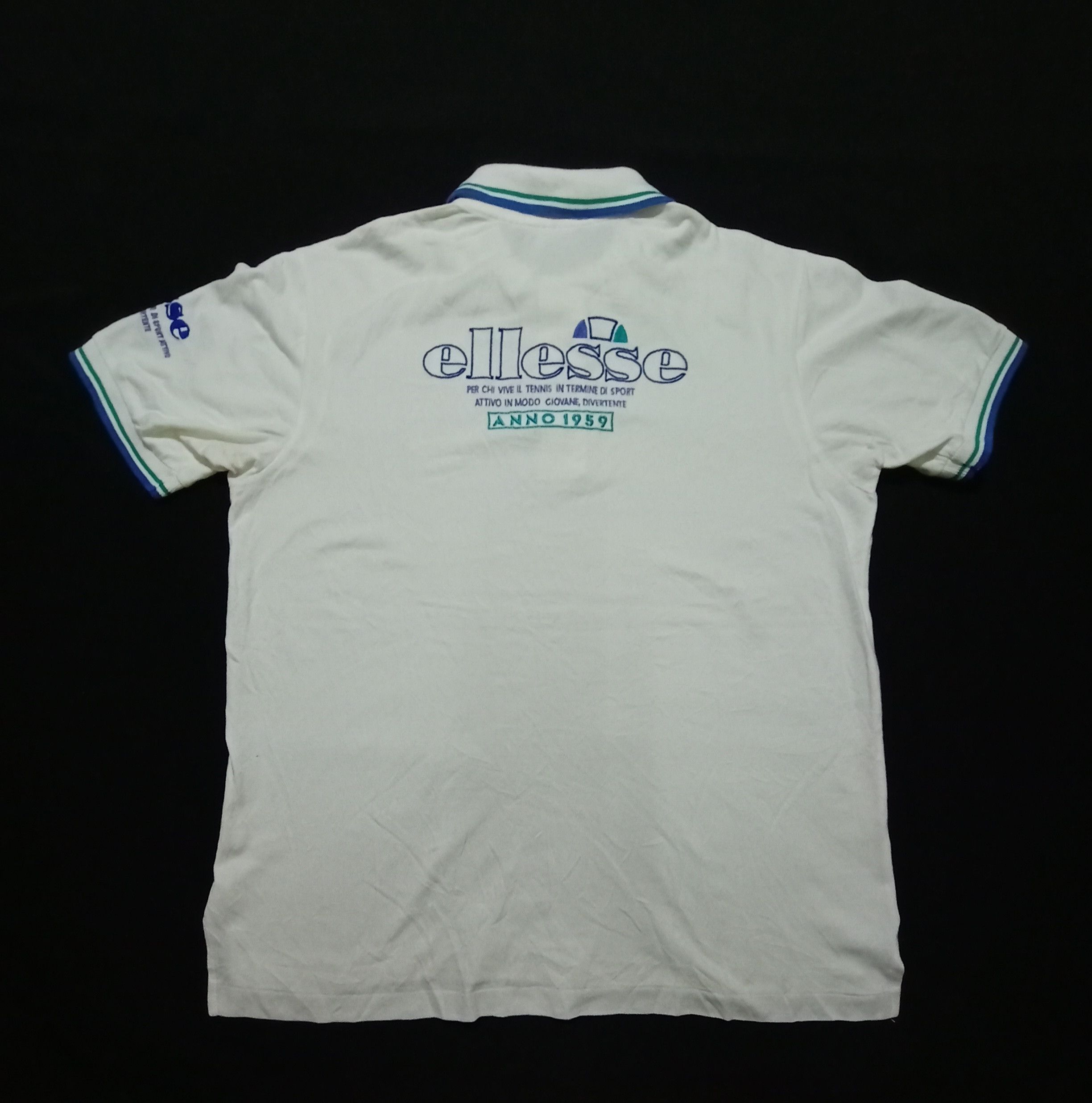 Ellesse Ellesse Polo Shirt Anno 1959 Embroidery Spell Out Logo Size L / US 10 / IT 46 - 1 Thumbnail