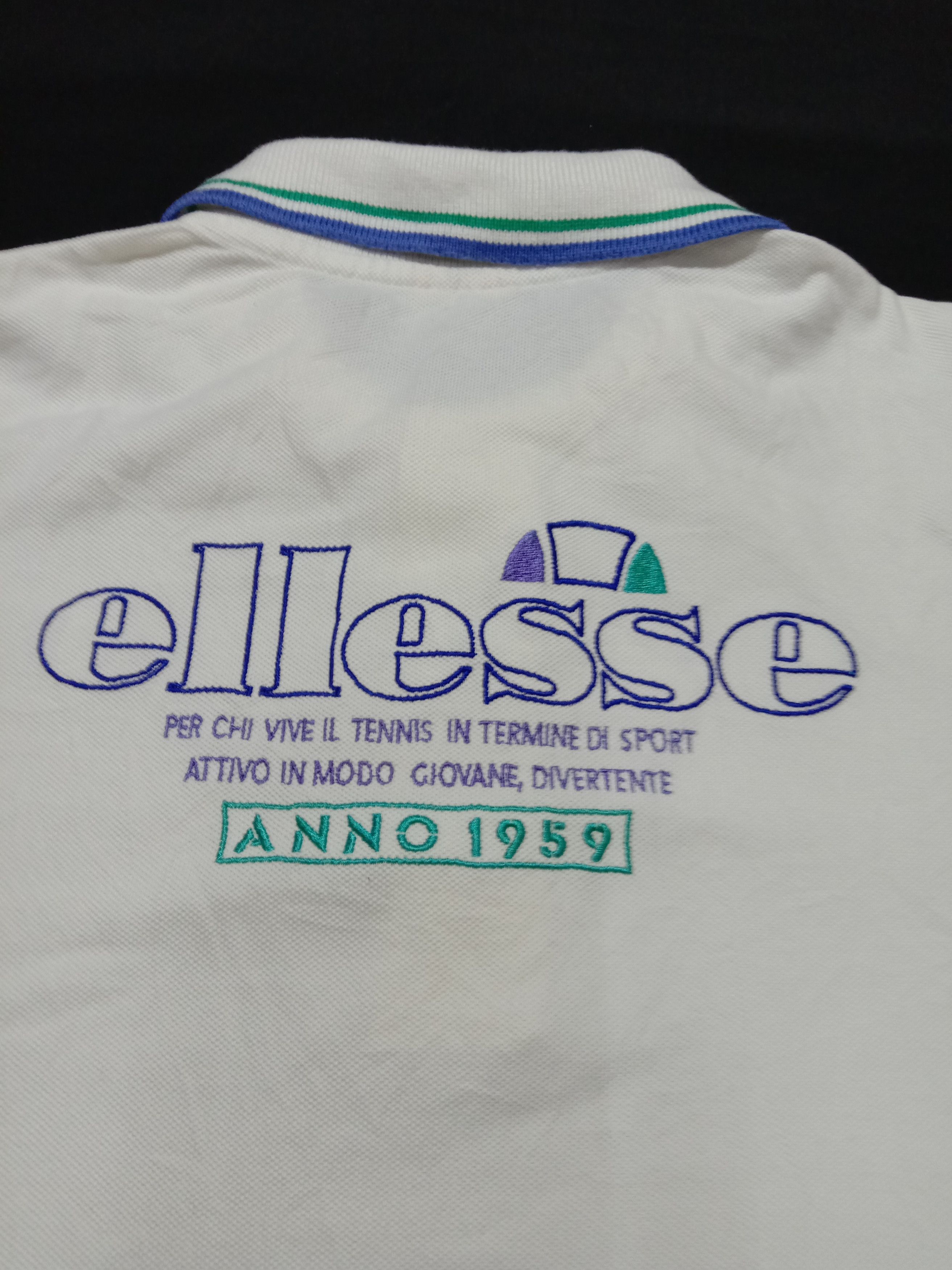 Ellesse Ellesse Polo Shirt Anno 1959 Embroidery Spell Out Logo Size L / US 10 / IT 46 - 2 Thumbnail